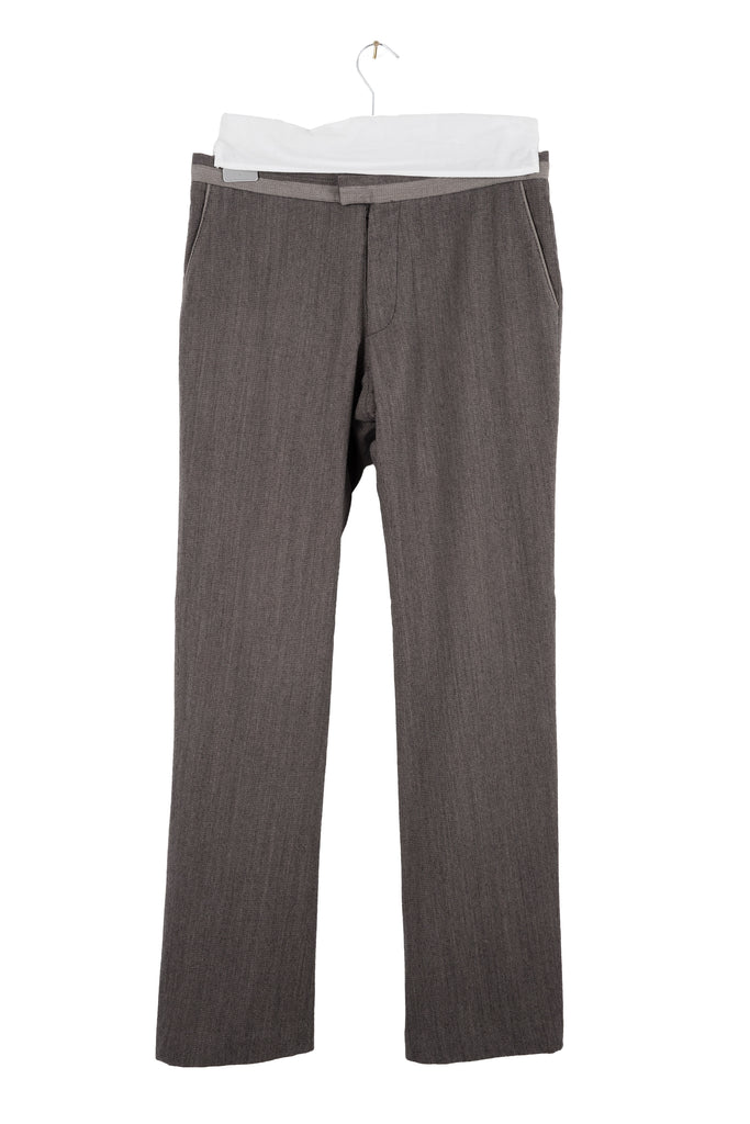 2005 A/W TWO-TONE ANATOMIC TROUSERS WITH CONTRASTING WAISTBAND