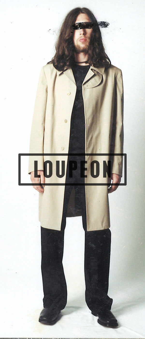 2001 S/S BAL COLLAR COTTON OVERCOAT