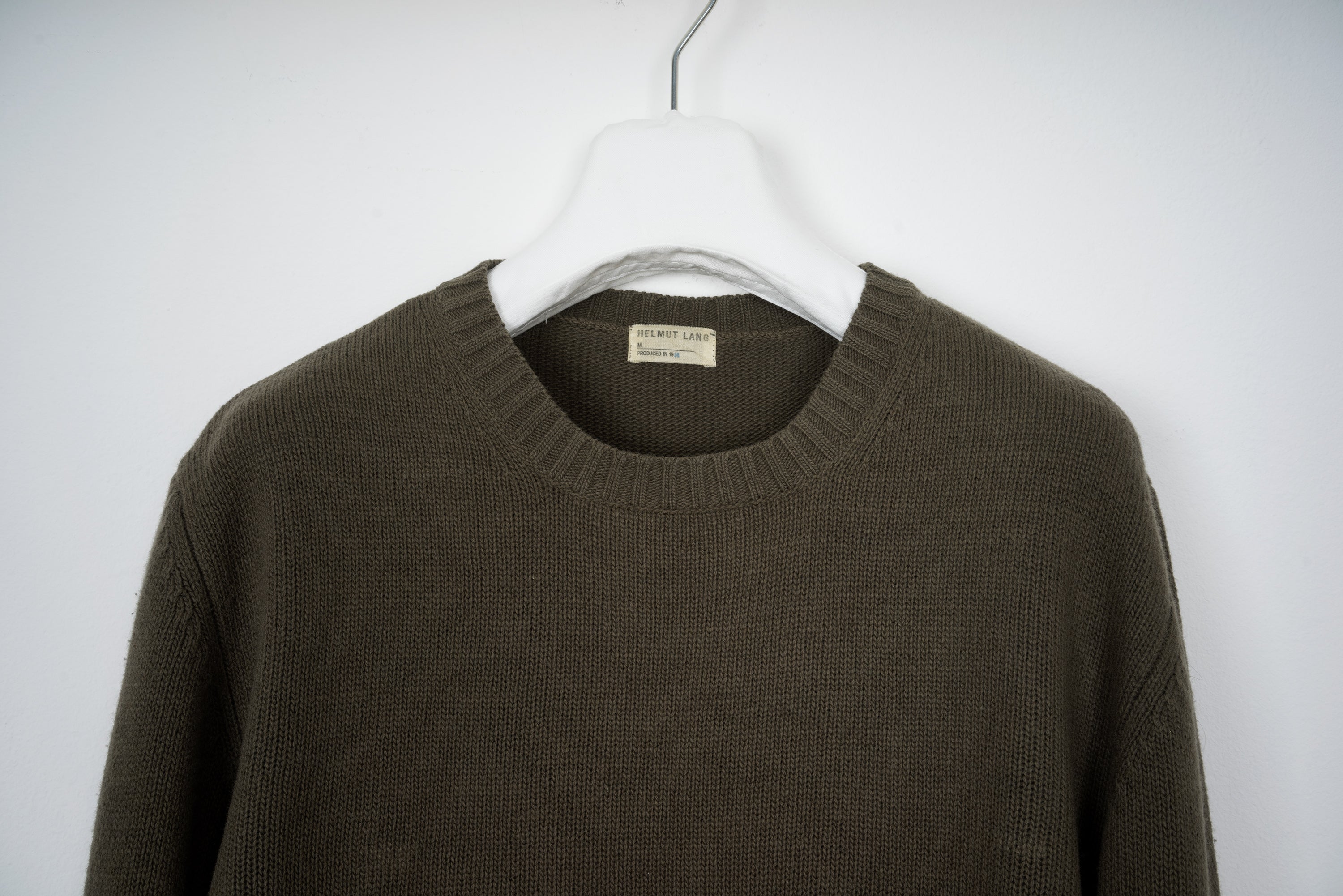 1998 A/W WOOL CREWNECK WITH KANGAROO BACK POCKET