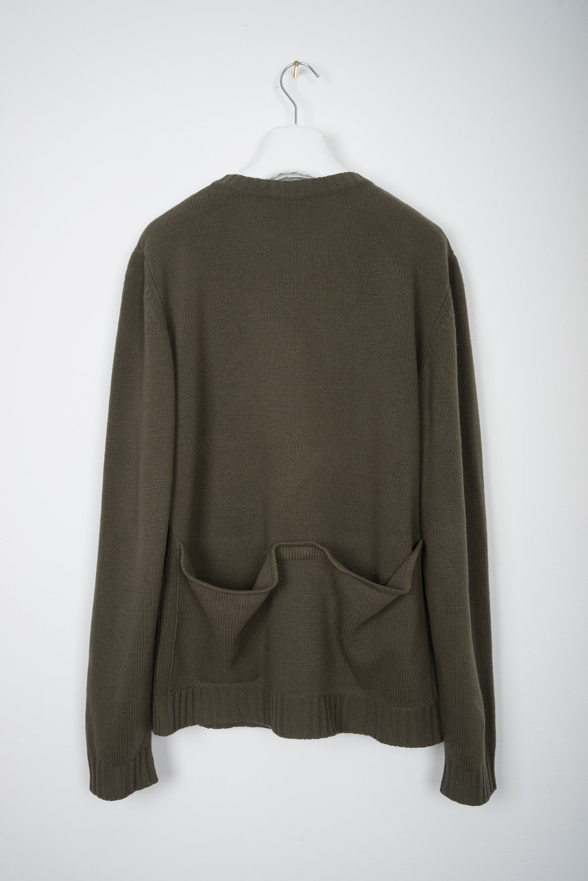 1998 A/W WOOL CREWNECK WITH KANGAROO BACK POCKET