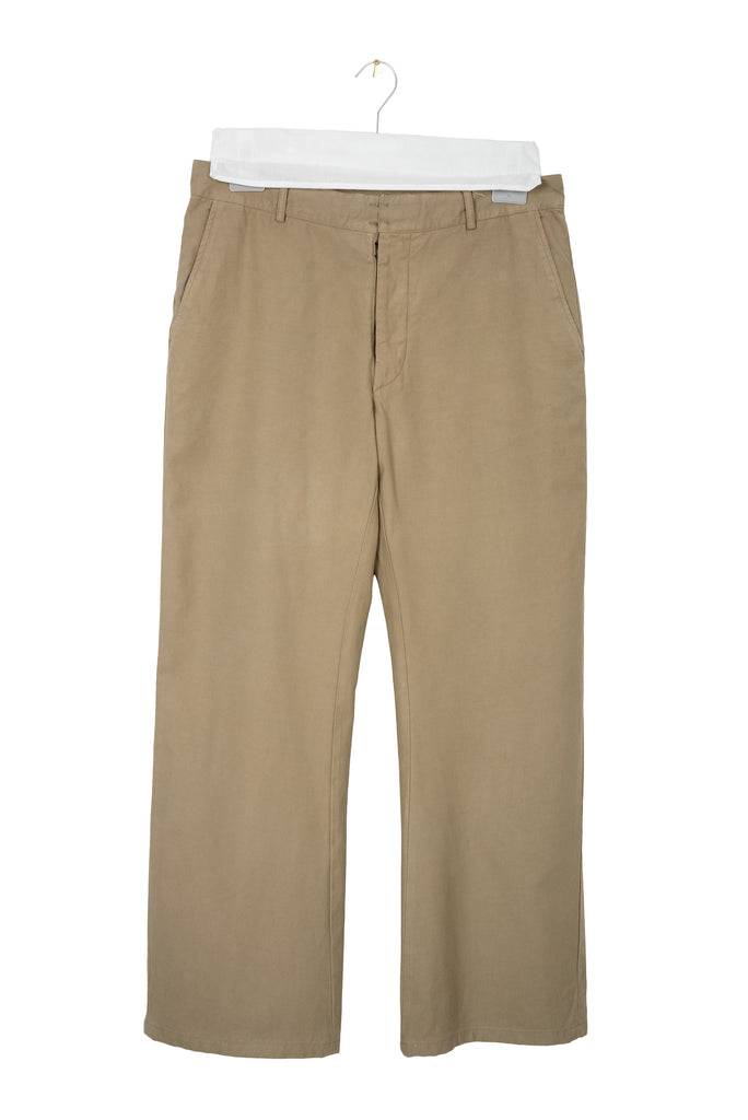 2000 S/S FLARED WIDE ANATOMIC PANTS IN COTTON