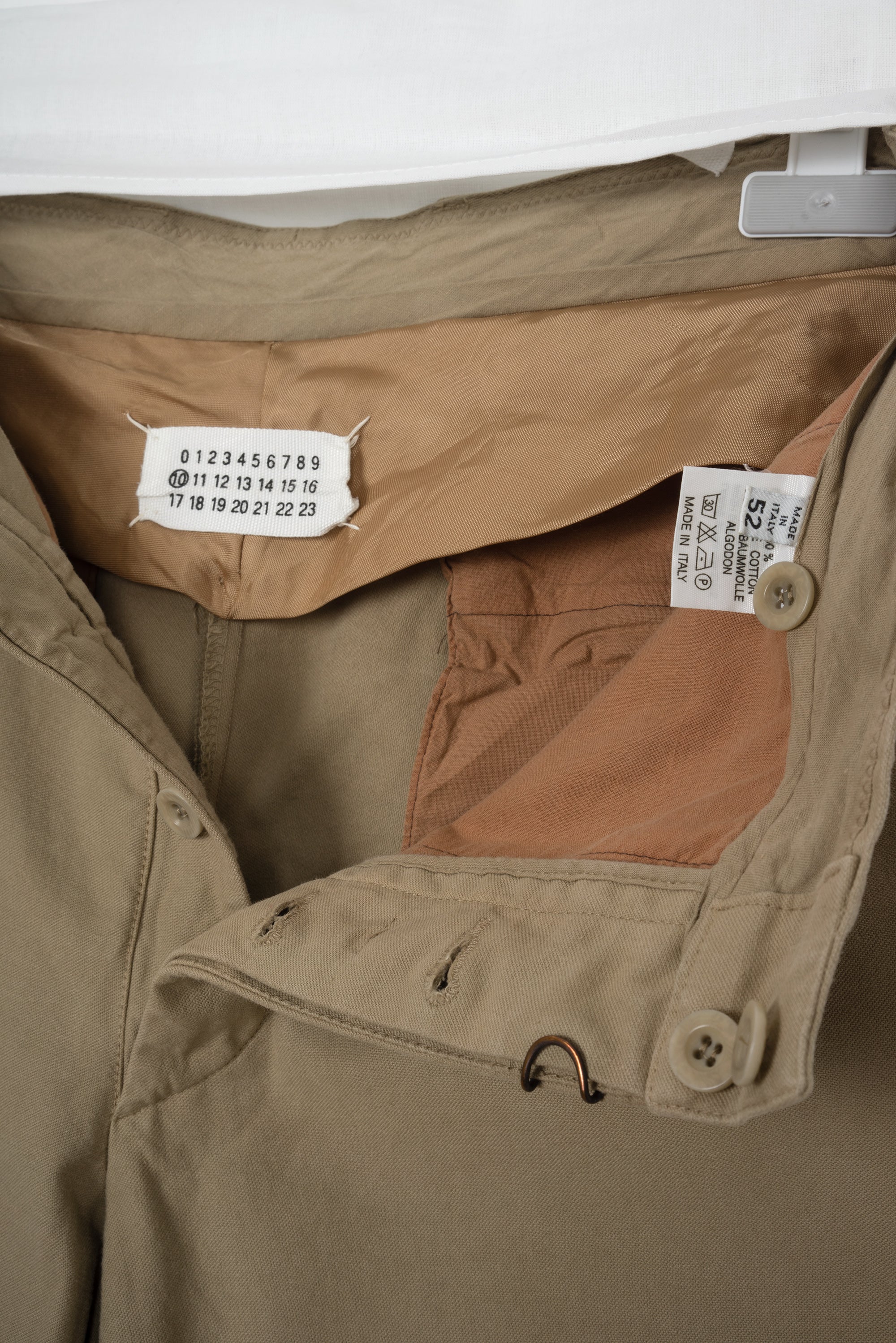 1999 A/W FLARED WIDE ANATOMIC PANTS IN COTTON