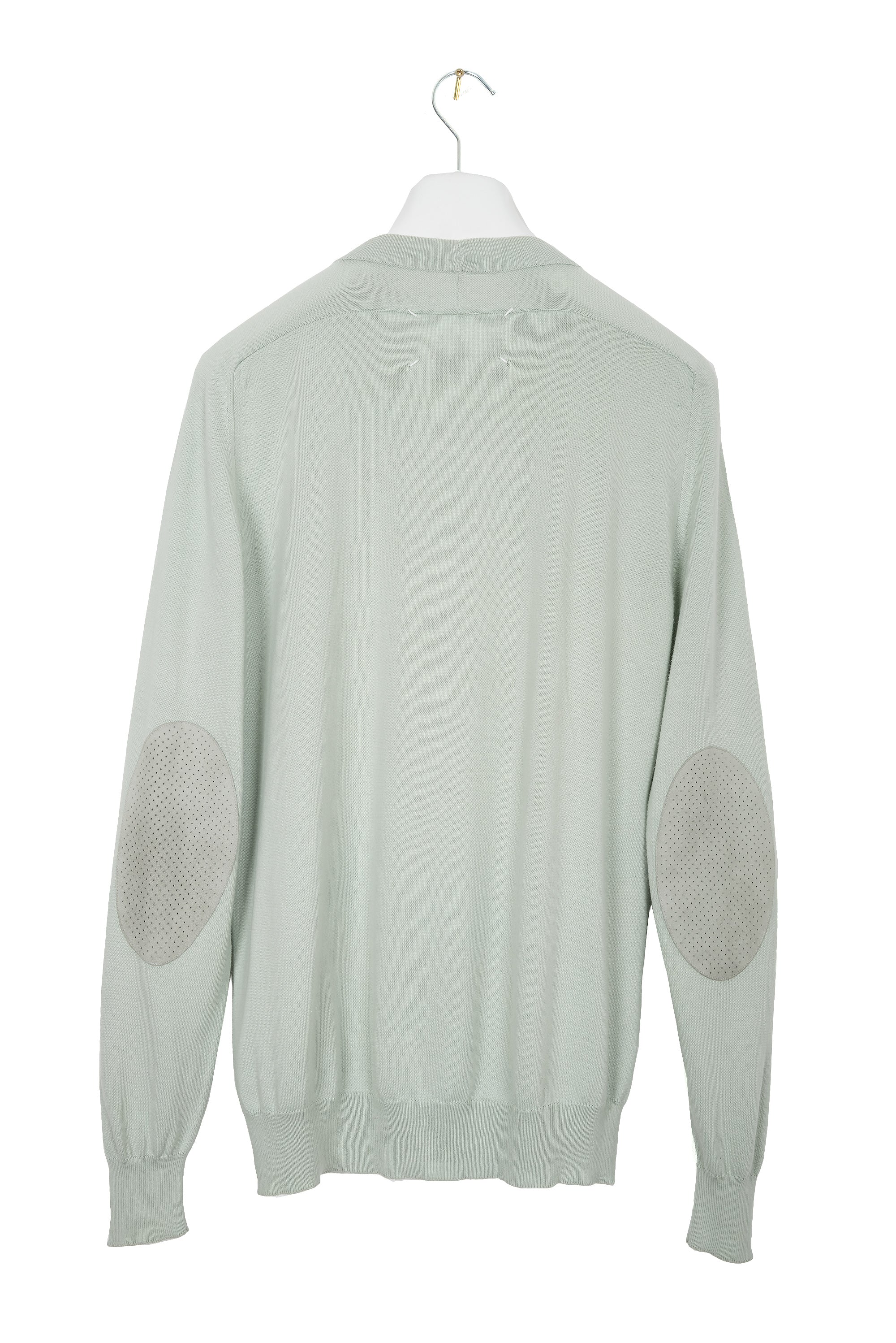 2009 S/S HAMMER SLEEVE CREWNECK WITH SUEDE ELBOW PATCH