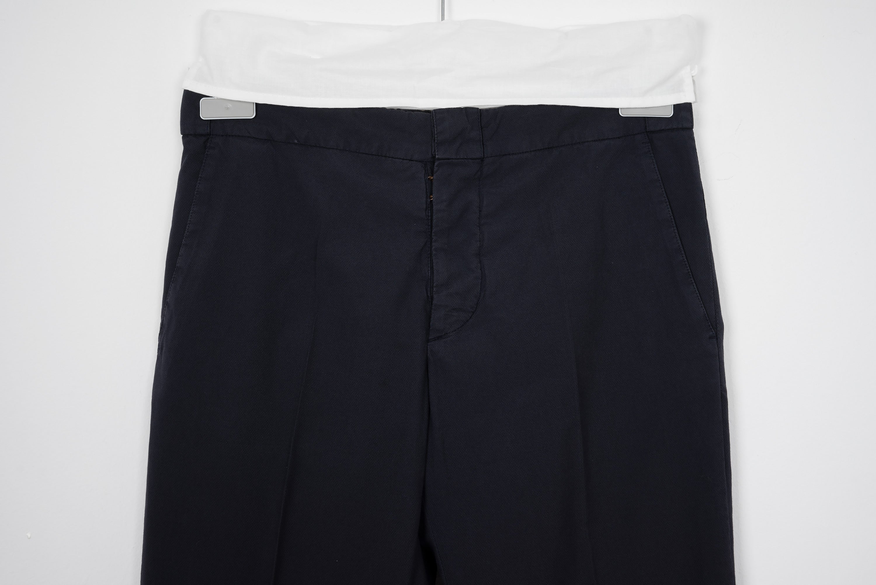 2010 S/S DARK BLUE COTTON TROUSERS