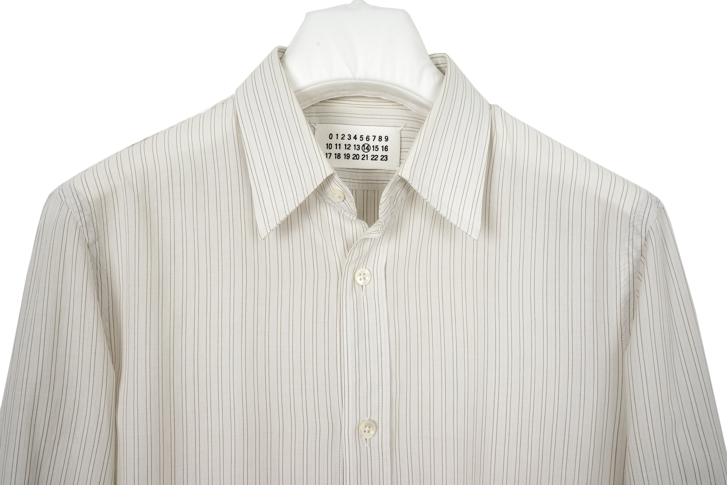 2007 S/S STRIPED BUTTON DOWN SHIRT IN SILK & COTTON