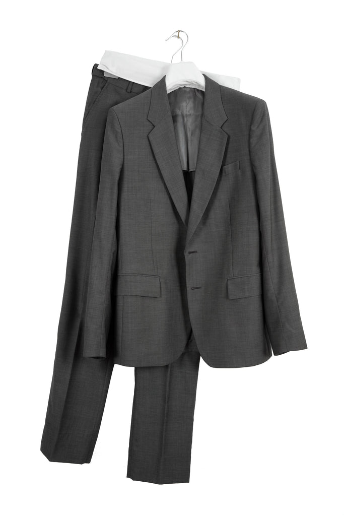 2007 S/S GRAY WOOL 2-PIECE SUIT