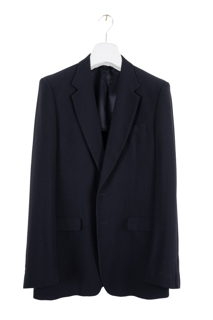 1999 S/S DARK BLUE WOOL ANATOMIC TAILORED JACKET