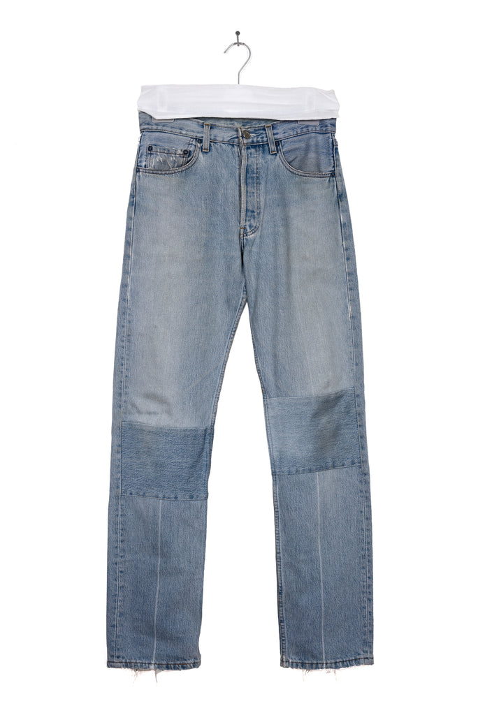 2000 A/W ARTISANAL REWORKED PATCHED JEANS