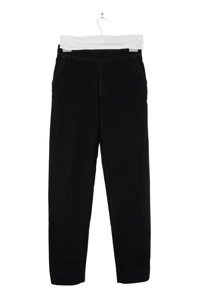 2004 A/W BLACK TROUSERS IN THICK COTTON
