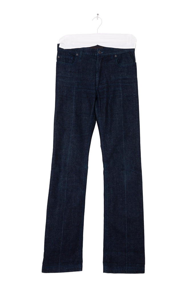 2006 A/W FLARED BLUE DENIM 5-POCKET PANTS