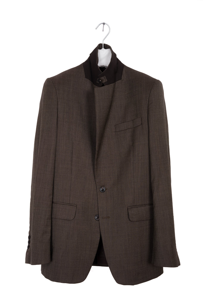 2002 A/W TAILORED ANATOMIC WOOL JACKET WITH NECK CLOSURE
