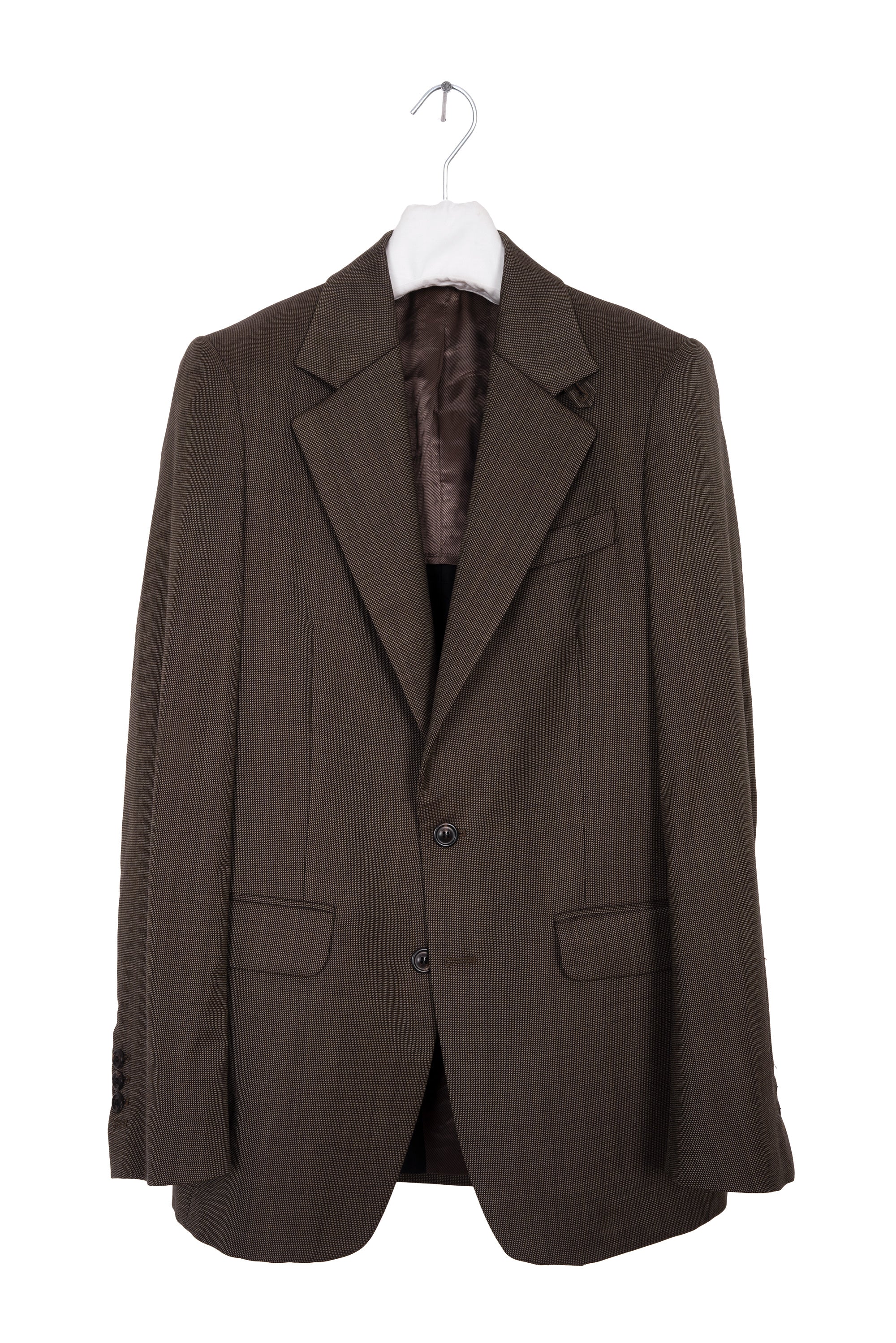 2002 A/W TAILORED ANATOMIC WOOL JACKET WITH NECK CLOSURE