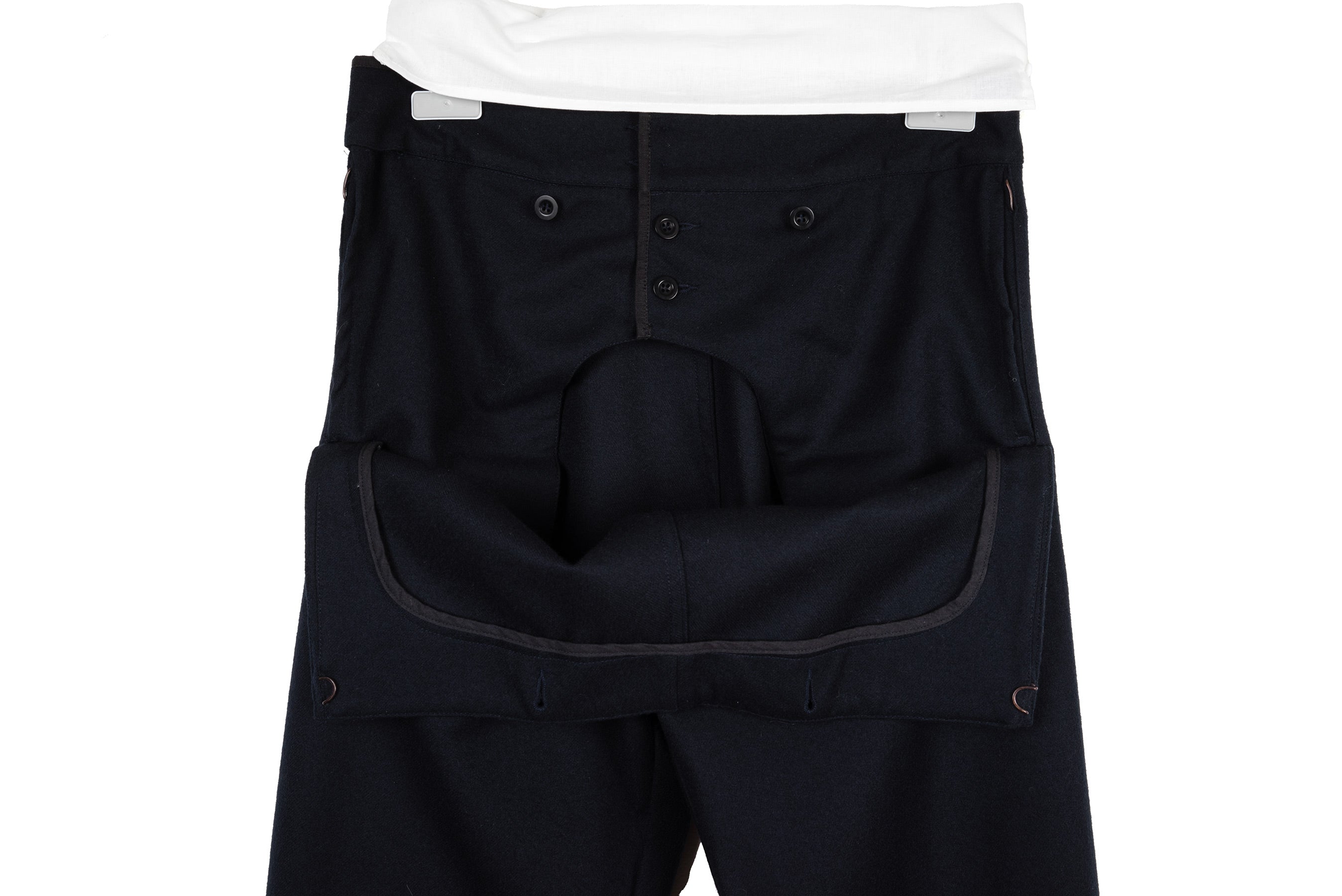 2001 A/W FISHERMAN'S WIDE CUT TROUSERS IN FLANNEL WOOL