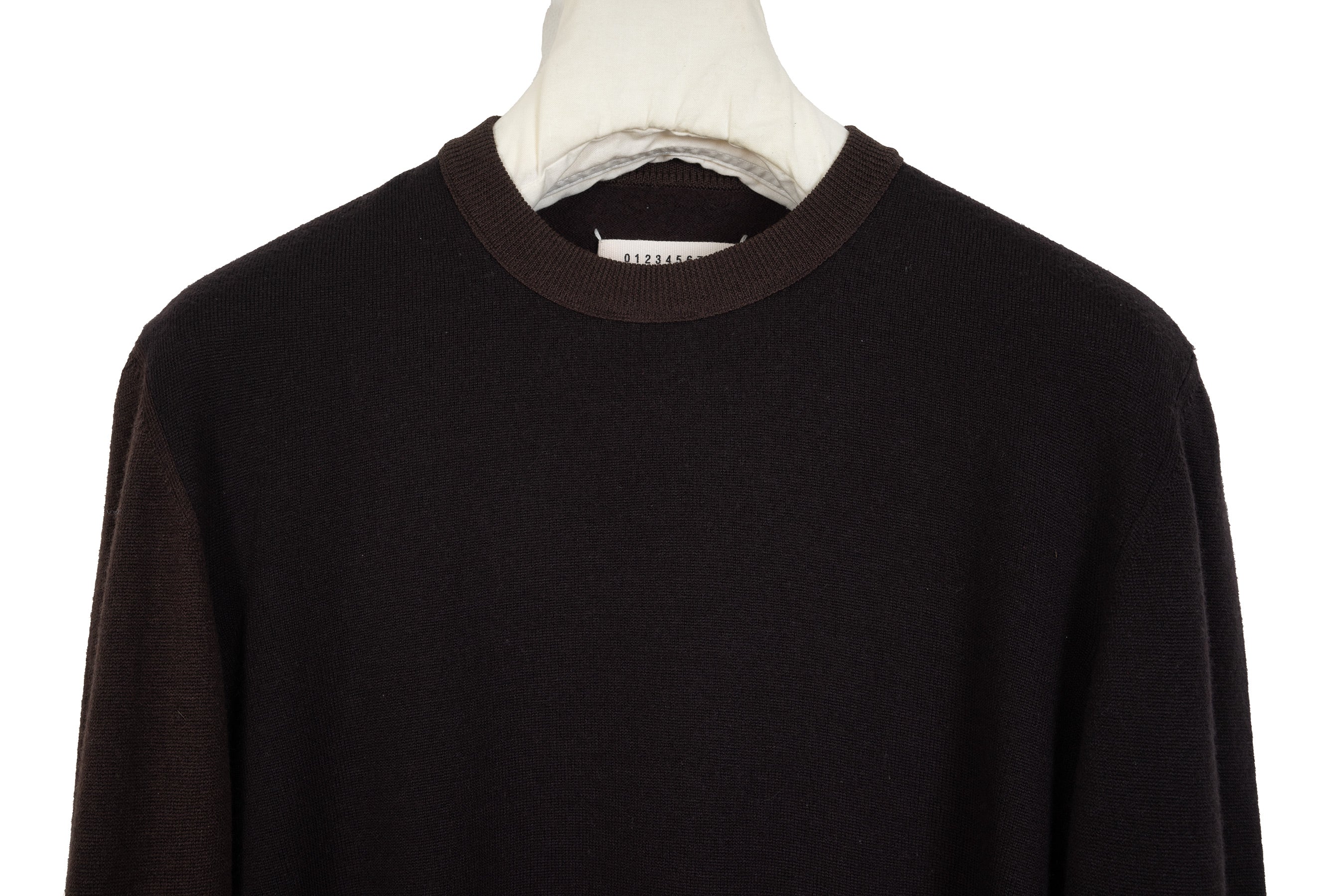 2006 A/W TRI-TONE CREWNECK SWEATER IN WOOL