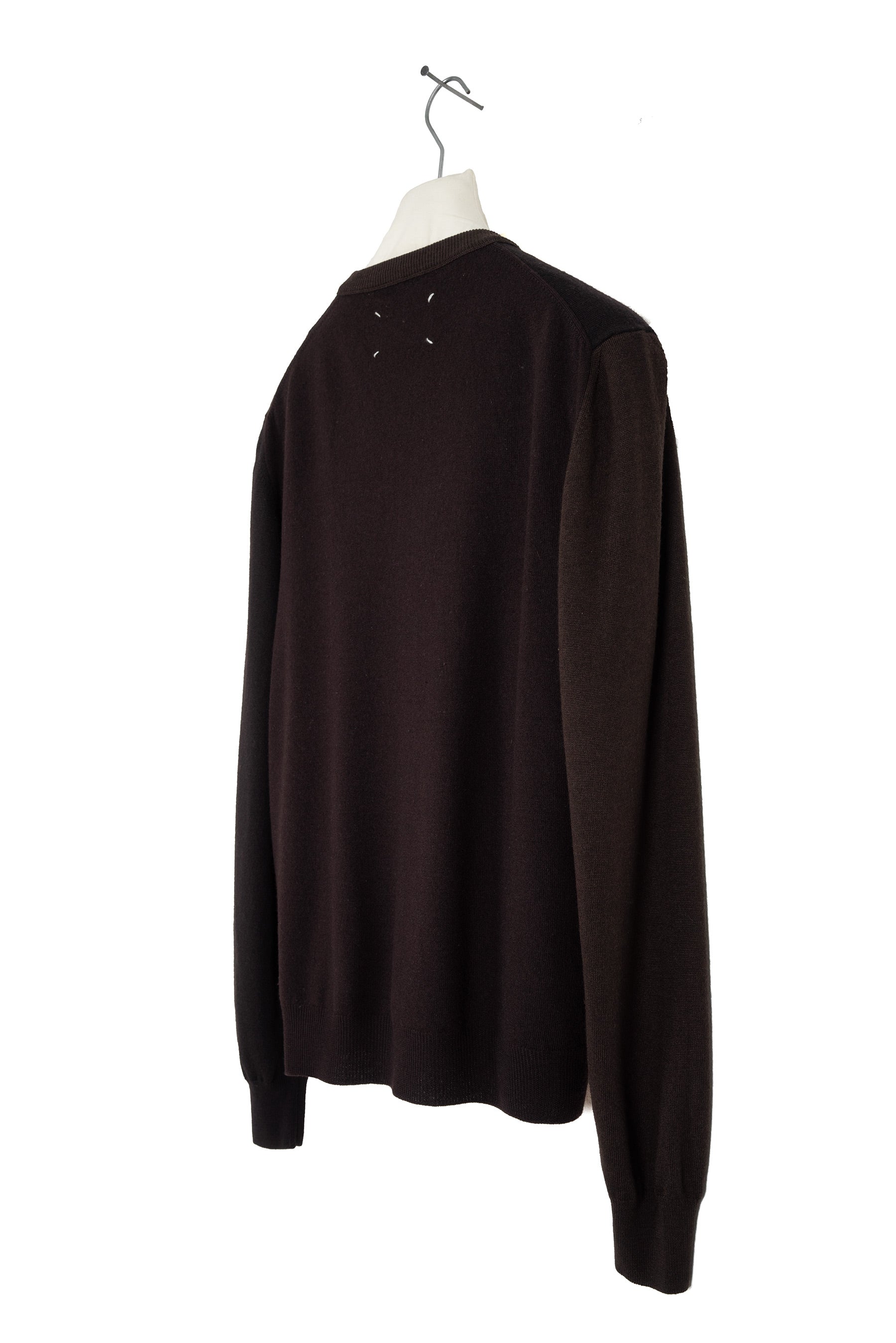 2006 A/W TRI-TONE CREWNECK SWEATER IN WOOL