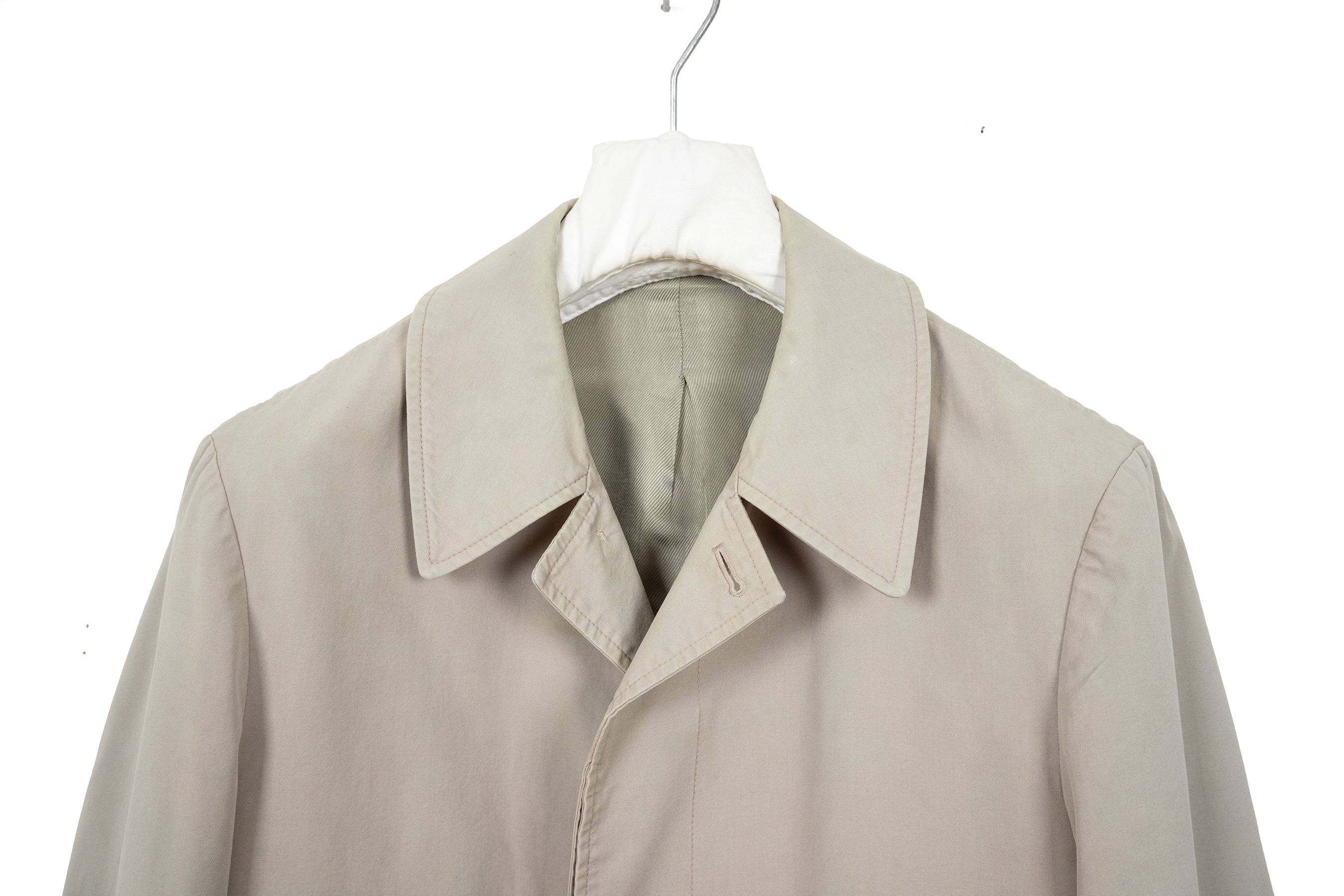 2001 S/S BAL COLLAR COTTON OVERCOAT