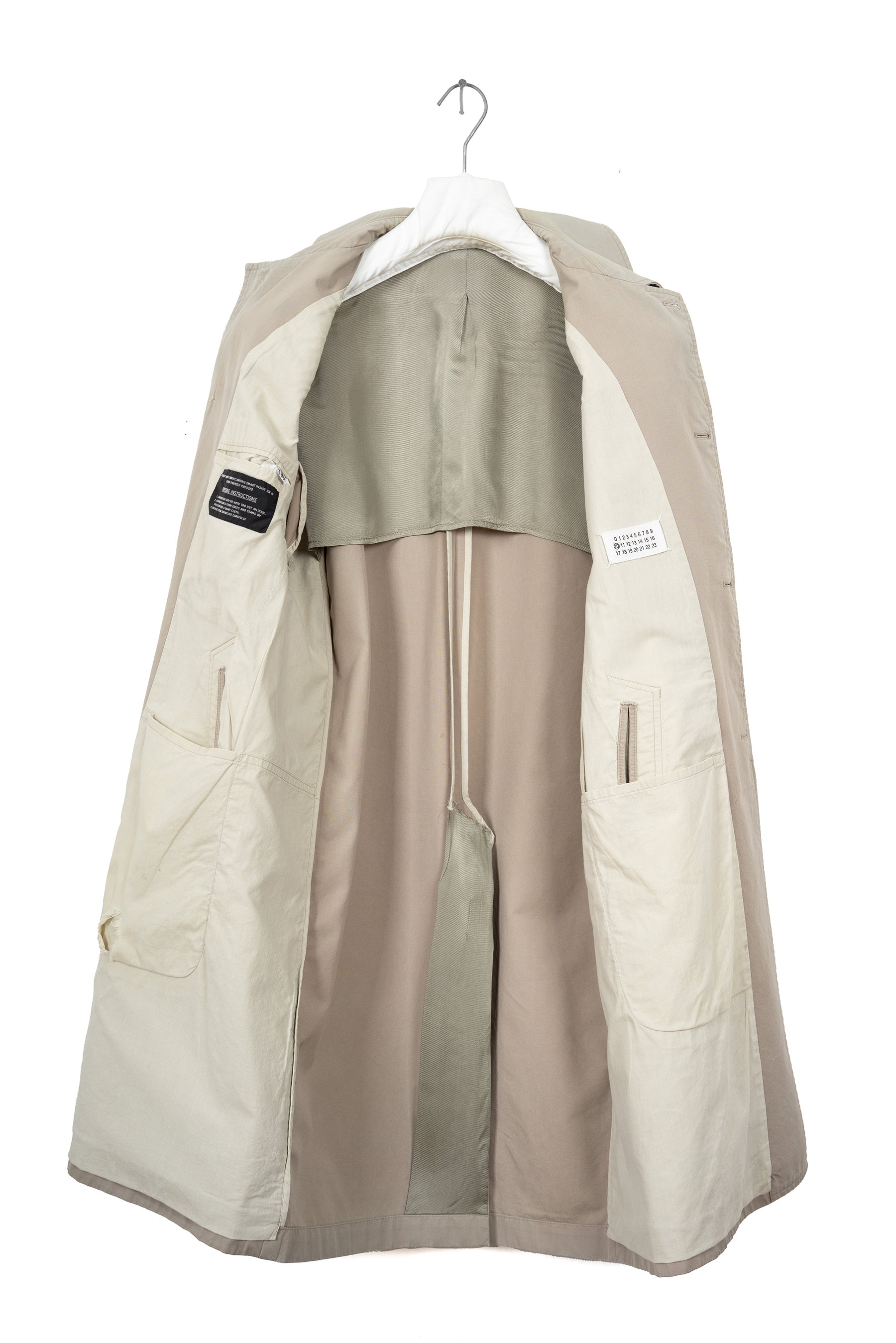2001 S/S BAL COLLAR COTTON OVERCOAT