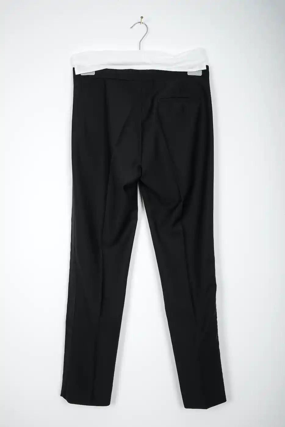 2015 S/S EVENING BLACK PANTS IN TROPICAL WOOL