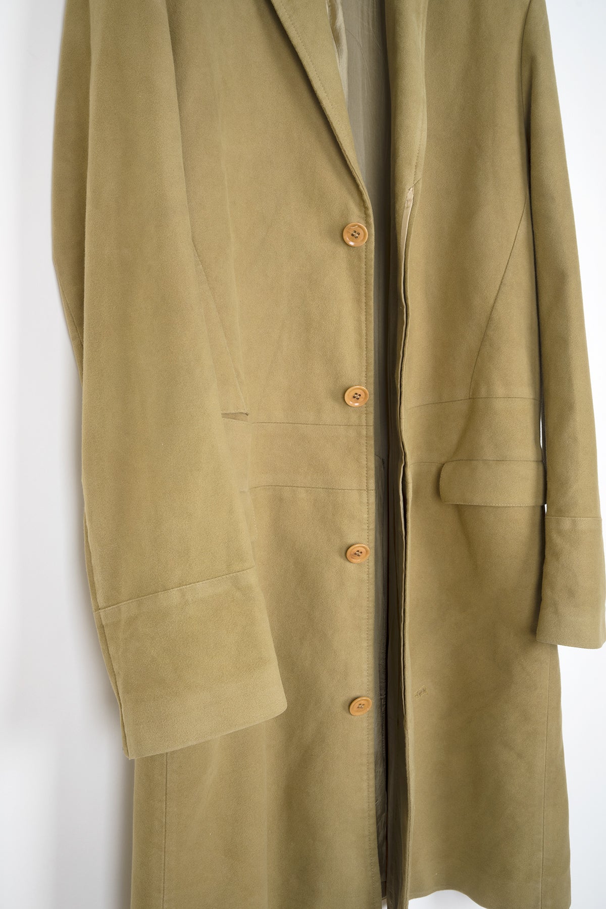 2001 A/W MOLESKIN CHESTERFIELD COAT WITH ZIPPED CUFFS