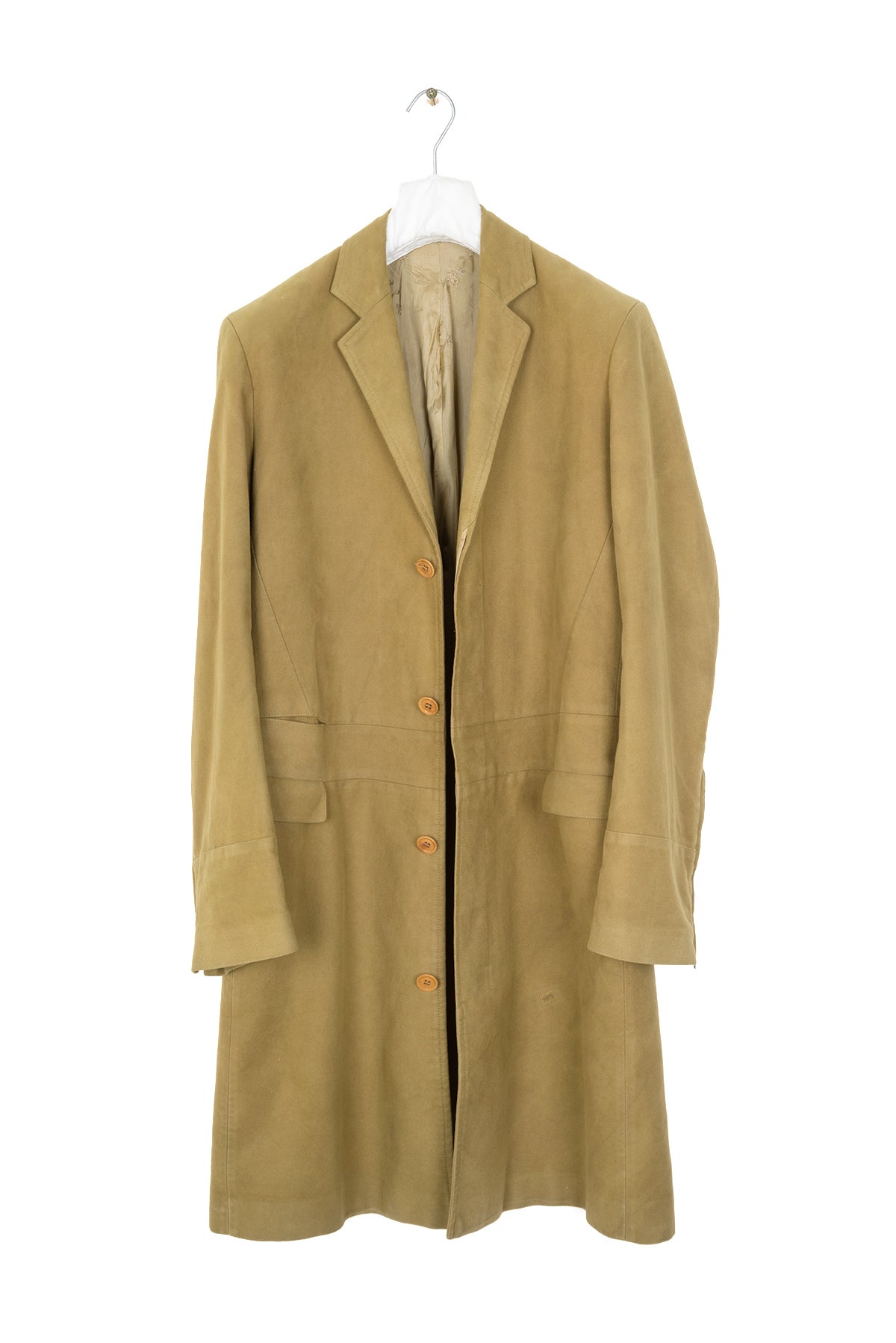 2001 A/W MOLESKIN CHESTERFIELD COAT WITH ZIPPED CUFFS