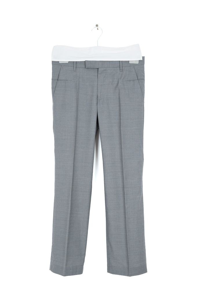 2008 S/S TROPICAL WOOL WIDE CUT TROUSERS WITH POCKET DETAILS