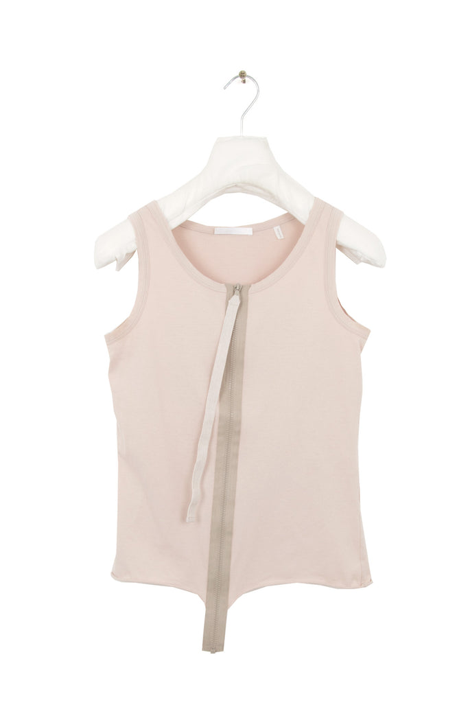 2003 S/S TOP WITH FRONT ZIPPER IN COTTON