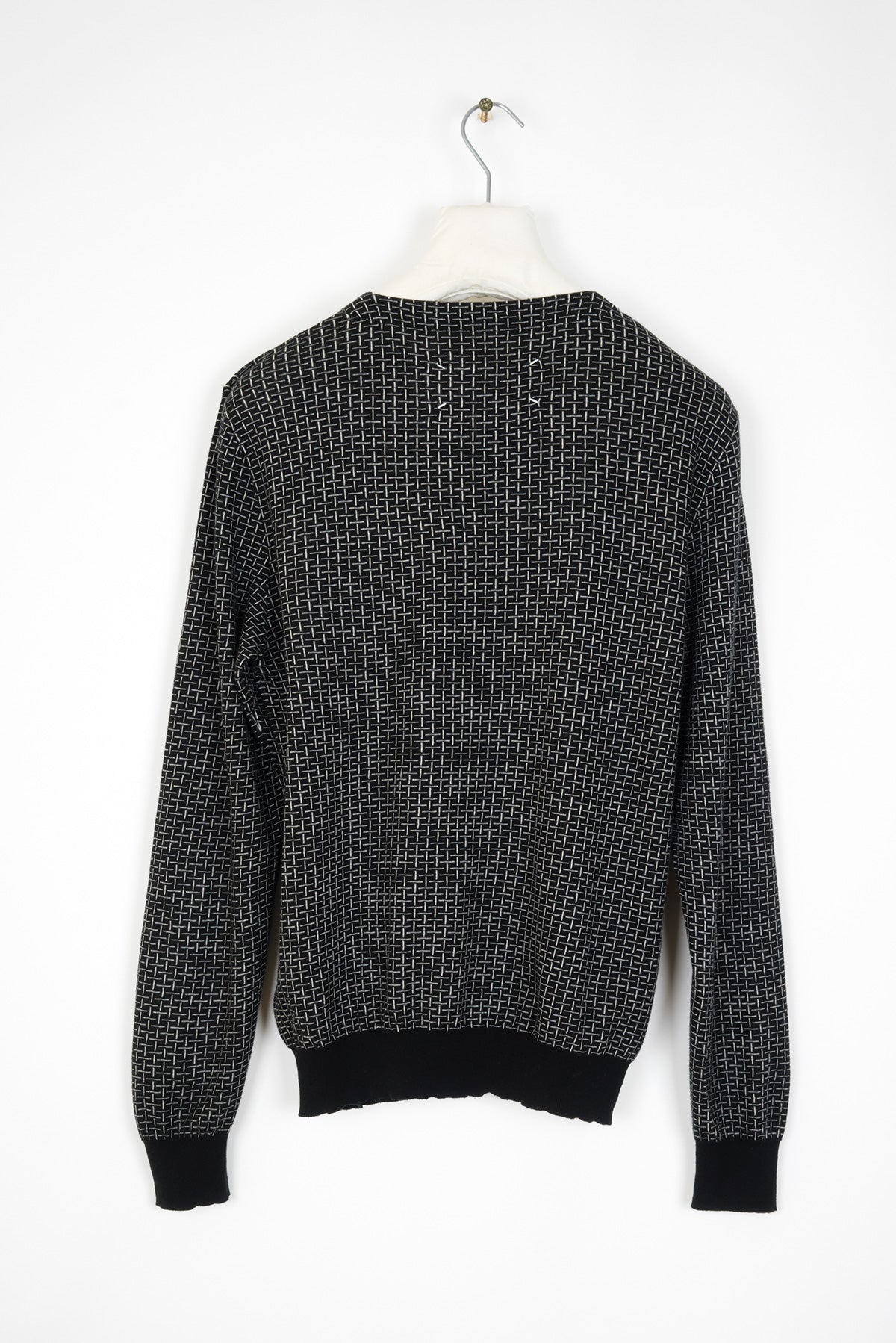 2008 S/S CREWNECK JUMPER WITH NET PATTERN IN BRUSHED COTTON