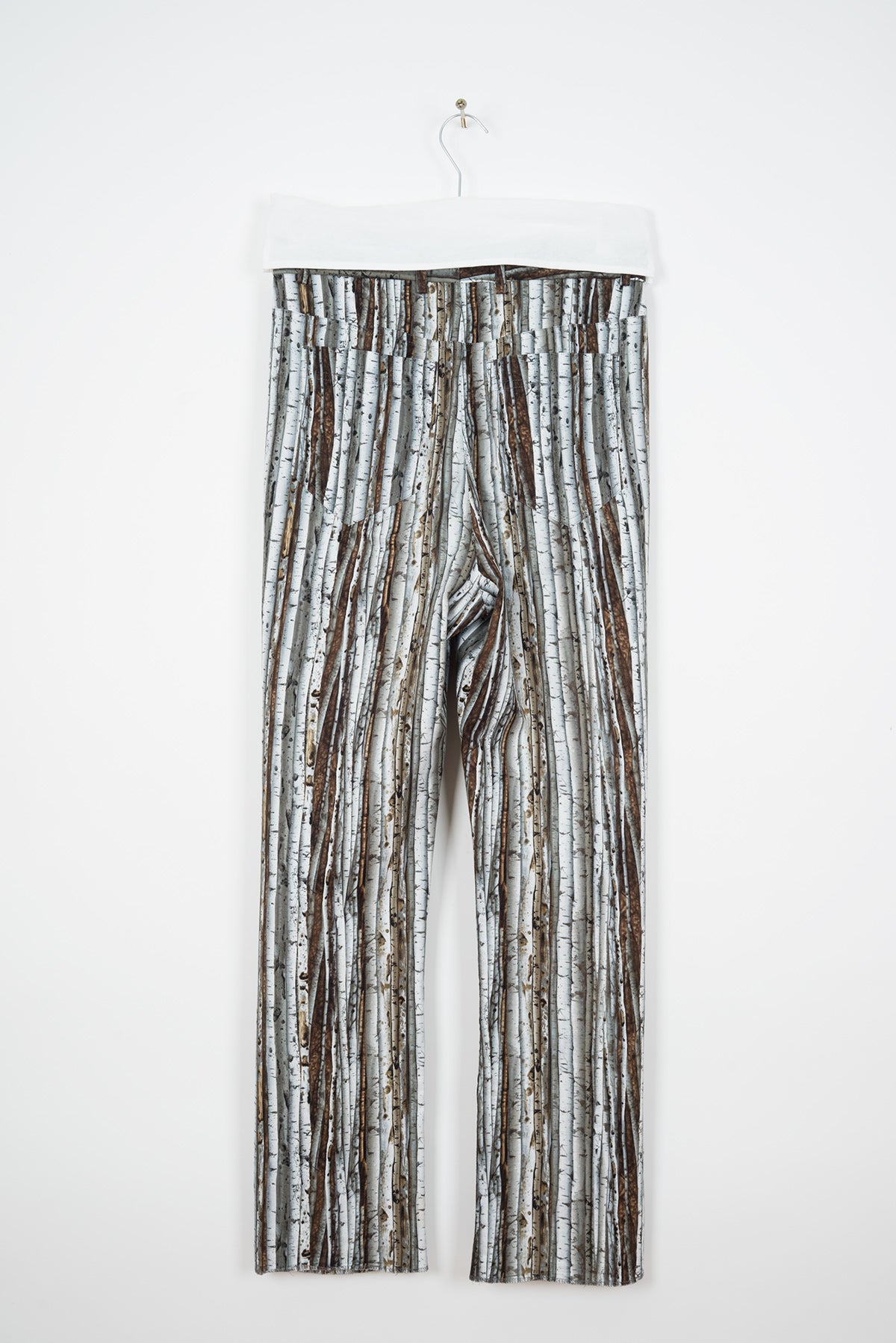 2014 S/S N°49 "Alternarrative" BIRCH PRINT PLEATED TROUSERS