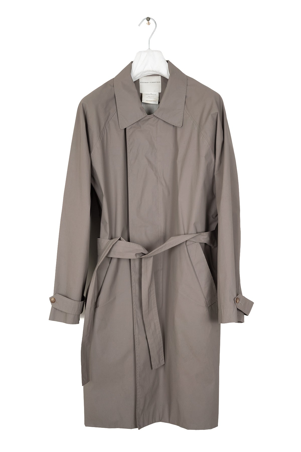 2002 S/S POLYURETHANE COATED COTTON BELTED TRENCHCOAT