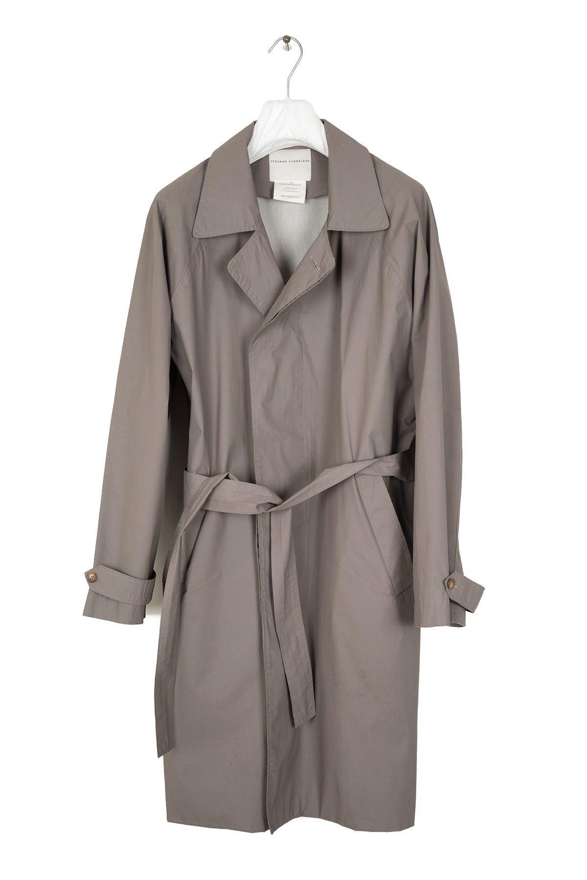 2002 S/S POLYURETHANE COATED COTTON BELTED TRENCHCOAT