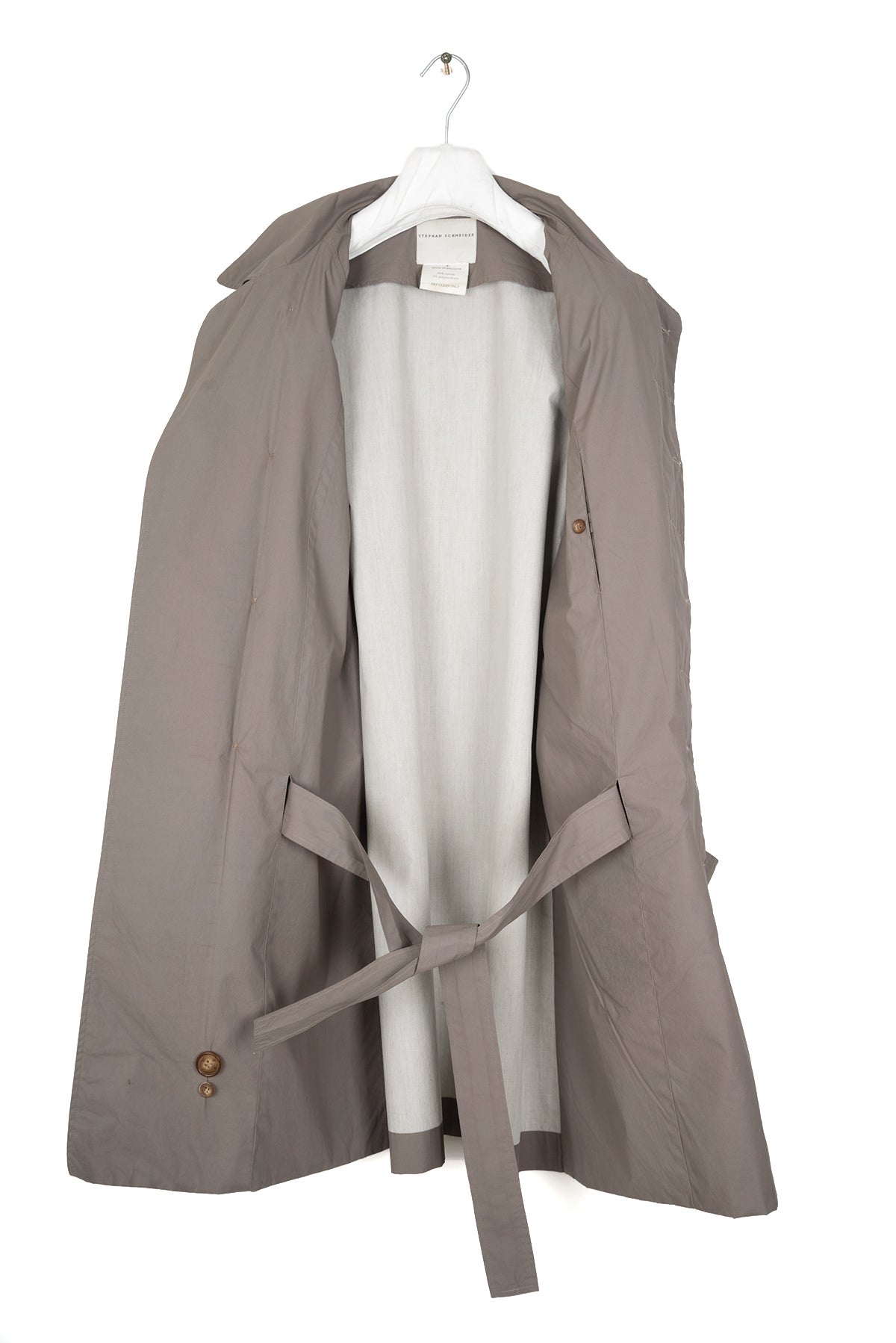 2002 S/S POLYURETHANE COATED COTTON BELTED TRENCHCOAT