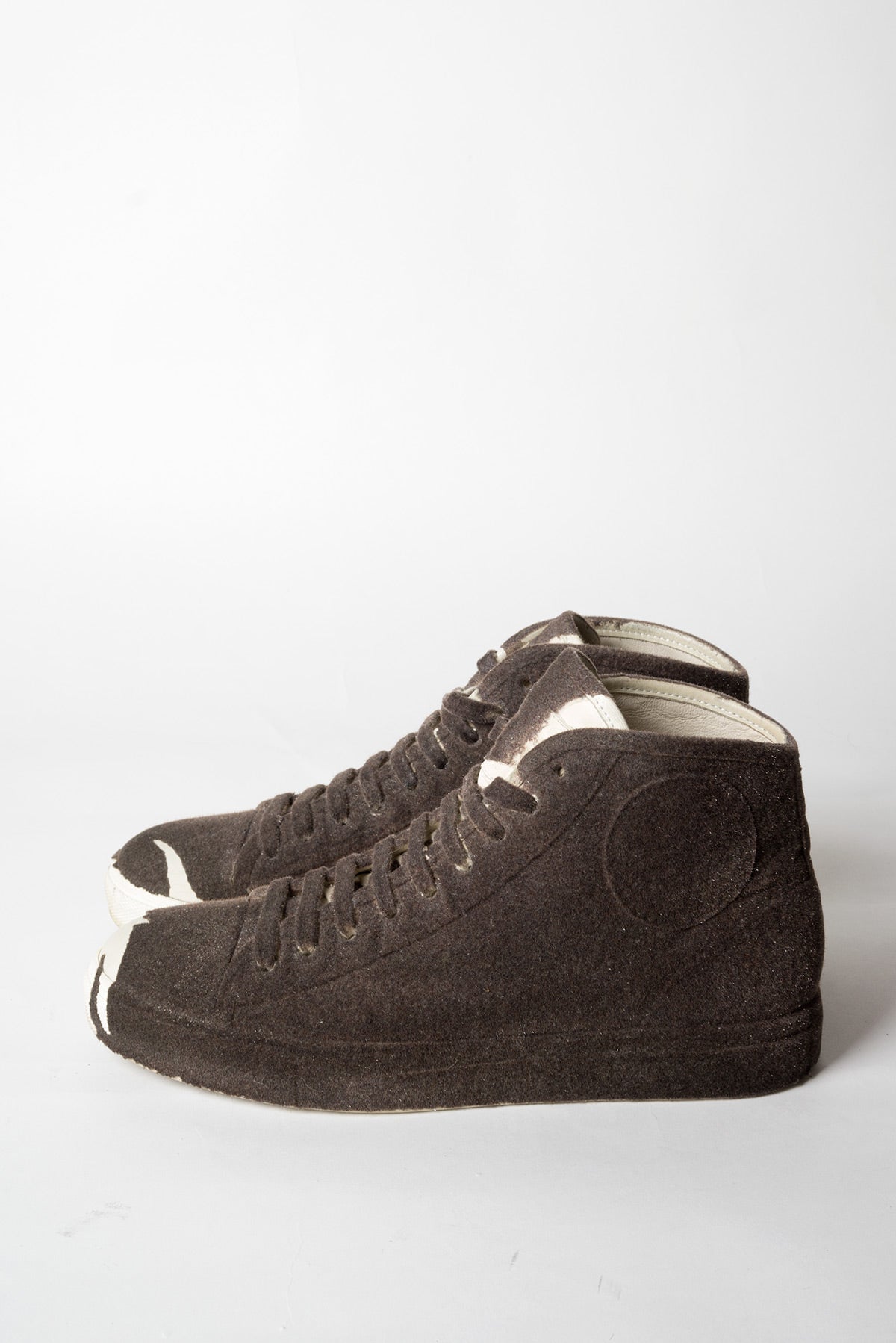 2009 A/W FLOCKED VELVET HIGH-TOP SNEAKER