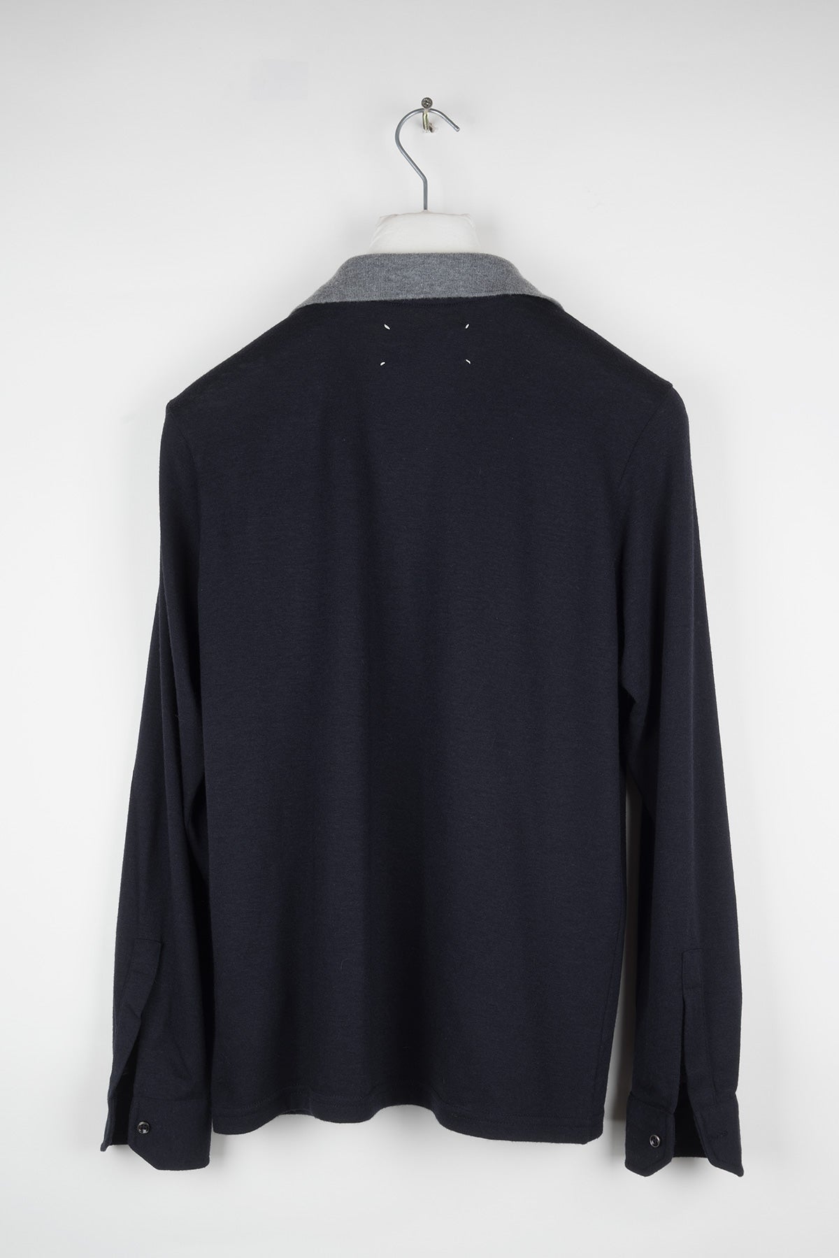 2007 A/W CASHMERE POLO NECK SWEATER WITH CONTRASTING COLLAR