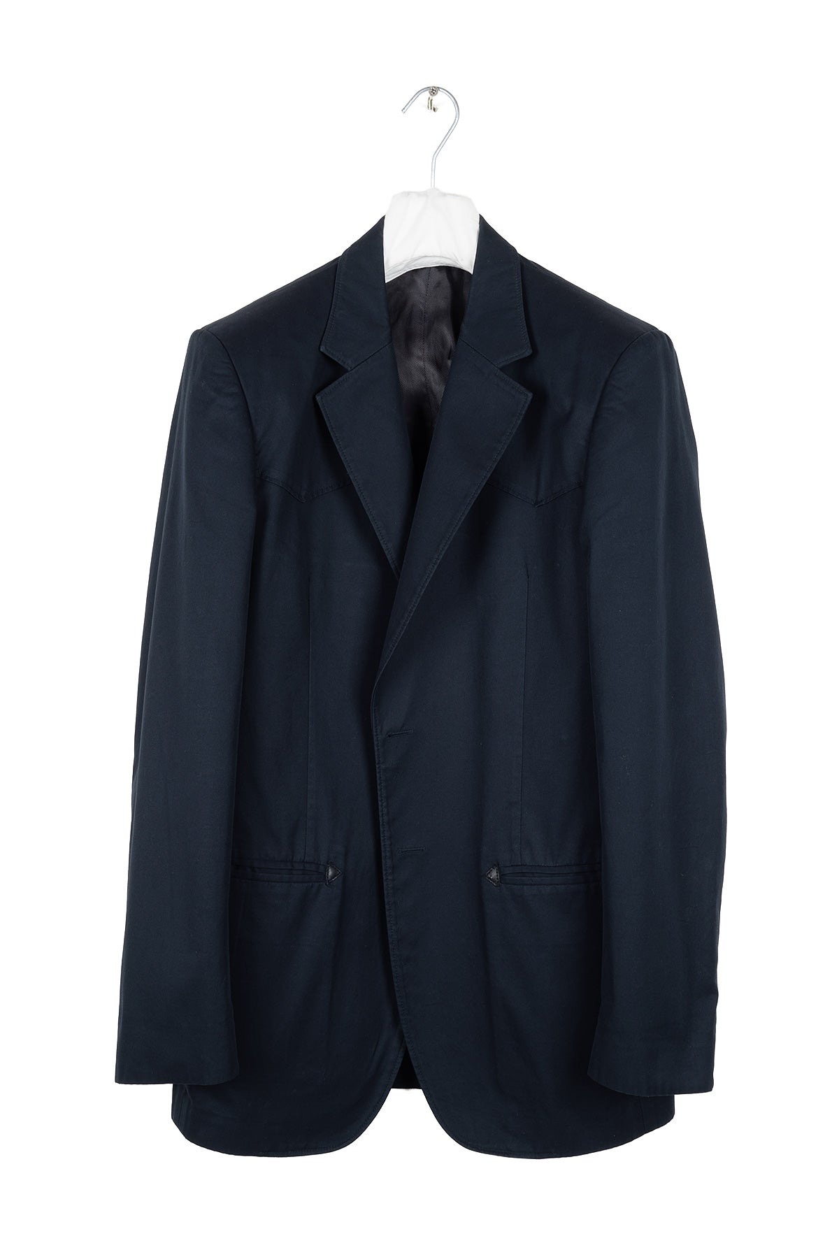 2005 S/S FRONT YOKE WESTERN SUIT IN BLUE COTTON