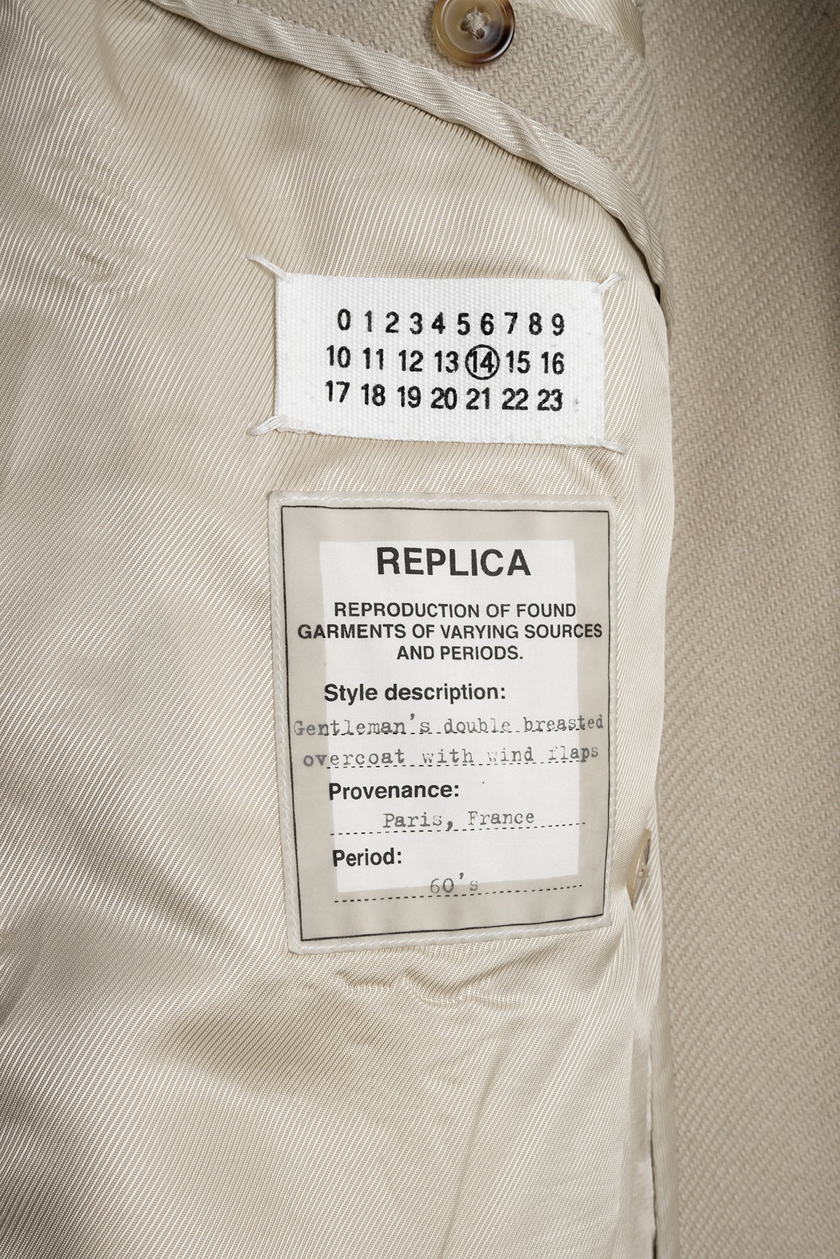 2006 A/W REPLICA "GENTELMAN'S DOUBLE BREASTED OVERCOAT. PARIS, FRANCE"