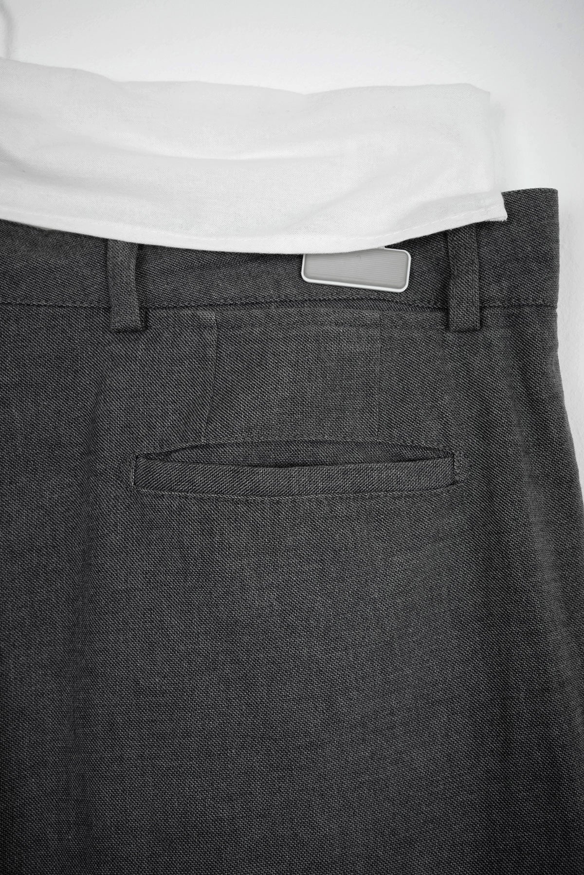 2002 A/W ANATOMIC PANTS IN GREY CANVAS COTTON