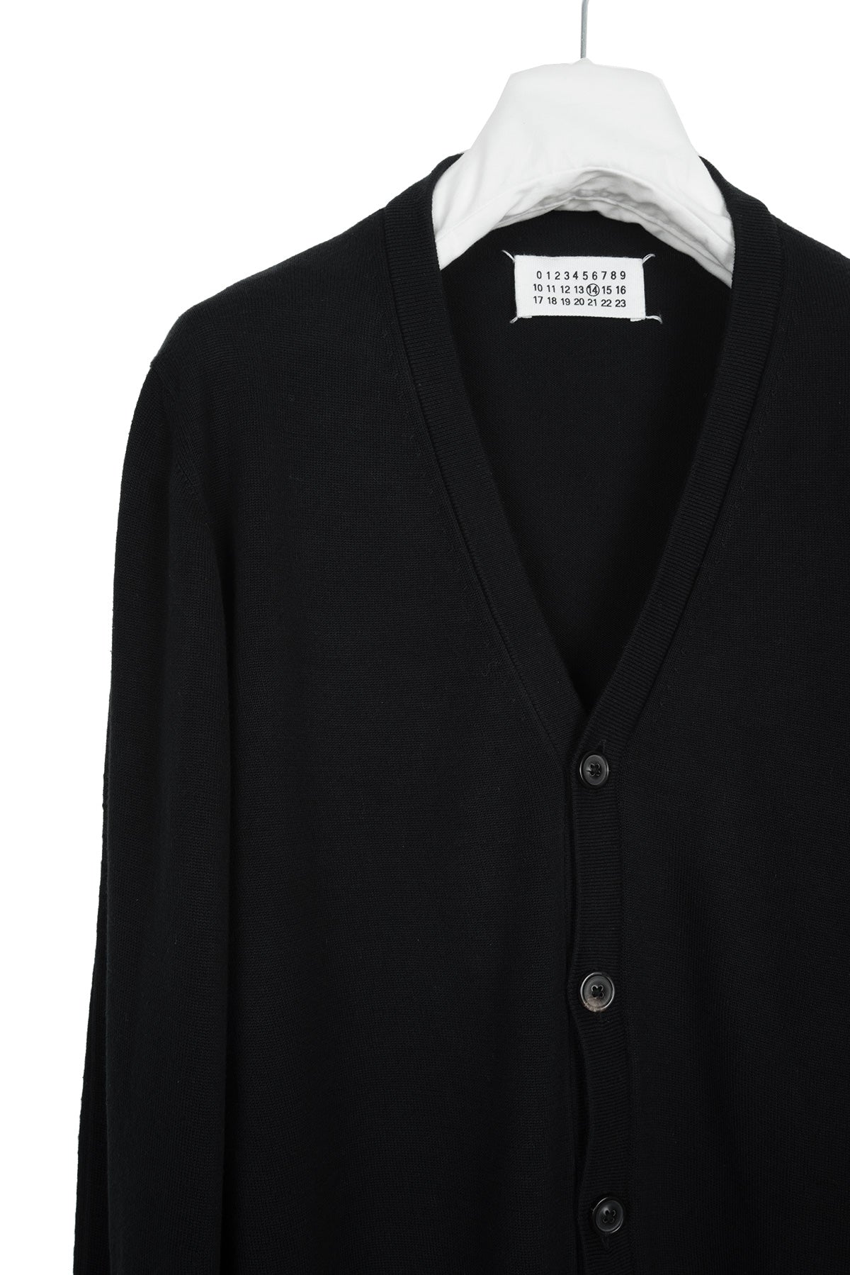 2010 S/S BLACK CARDIGAN WITH 3D SLEEVES IN COTTON AND SILK
