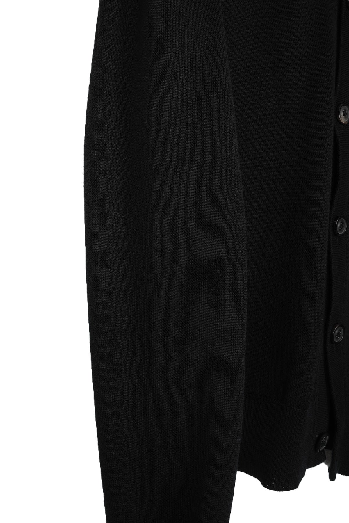 2010 S/S BLACK CARDIGAN WITH 3D SLEEVES IN COTTON AND SILK