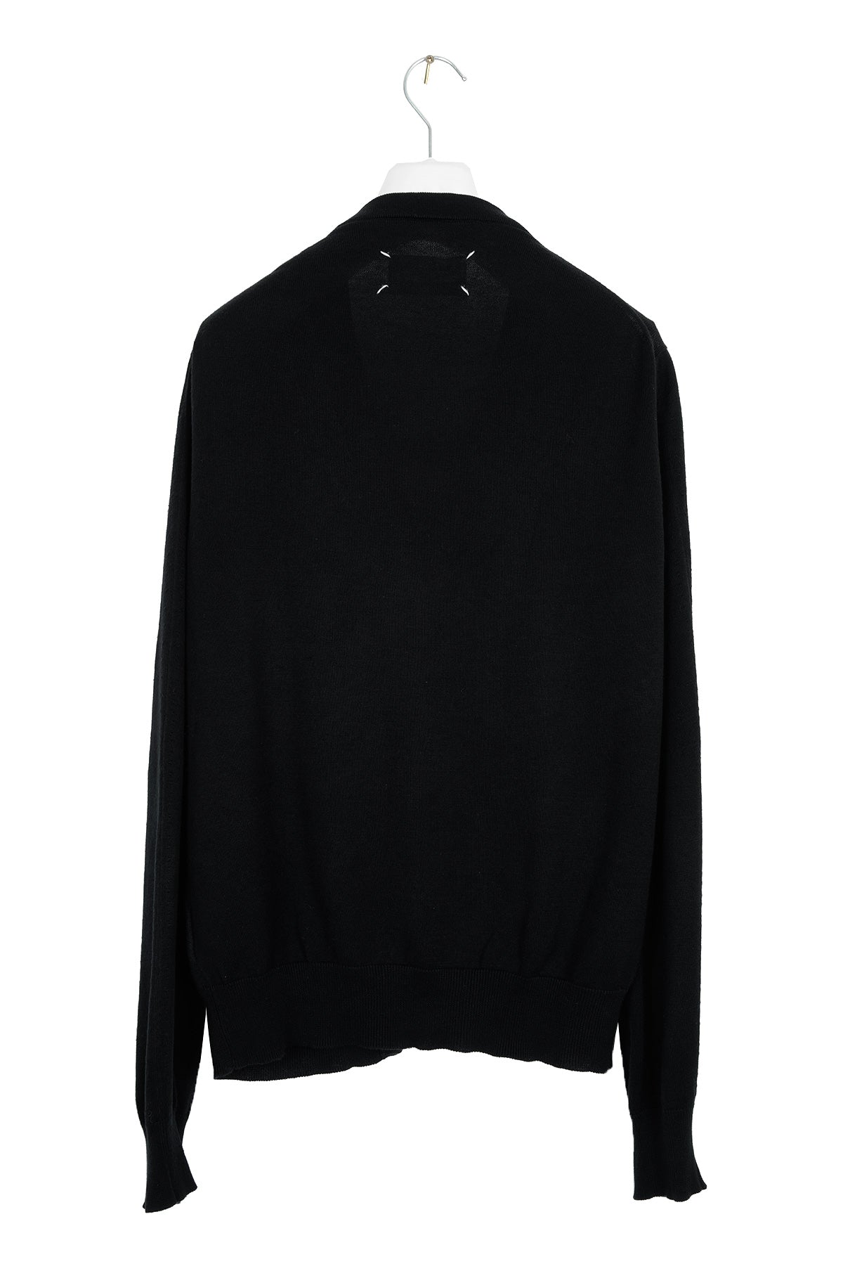 2010 S/S BLACK CARDIGAN WITH 3D SLEEVES IN COTTON AND SILK