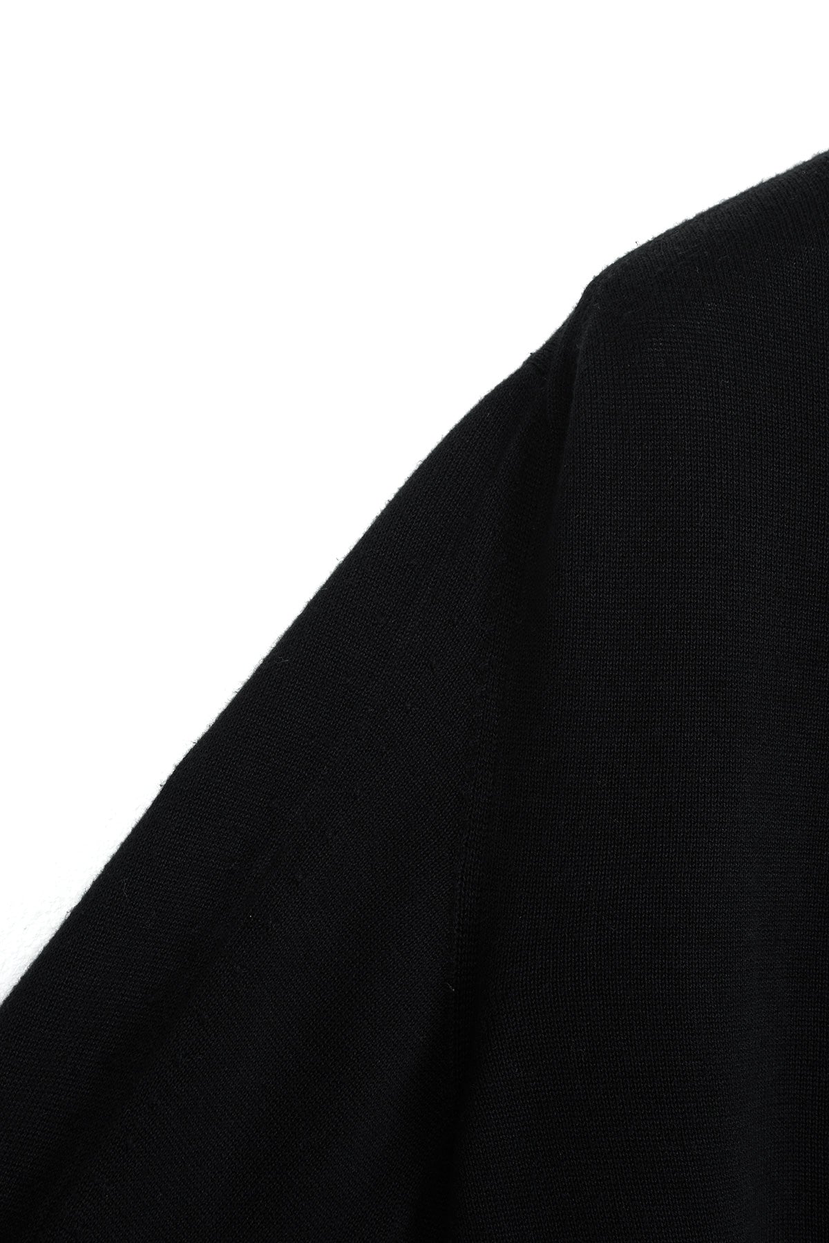 2010 S/S BLACK CARDIGAN WITH 3D SLEEVES IN COTTON AND SILK