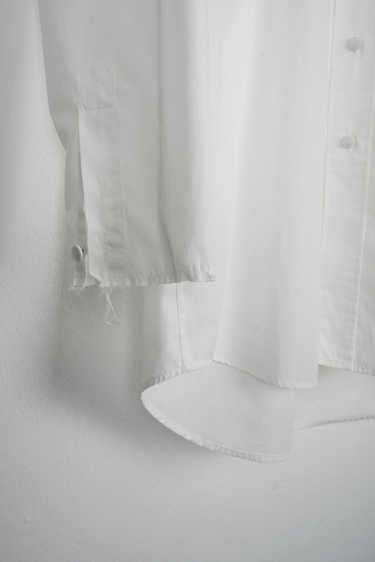 2001 A/W ARTISANAL RE-WORKED WHITE EVENING SHIRT