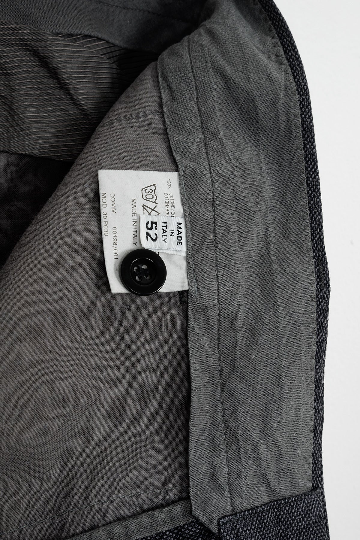 2000 S/S ANATOMIC PANTS IN ANTHRACITE COTTON