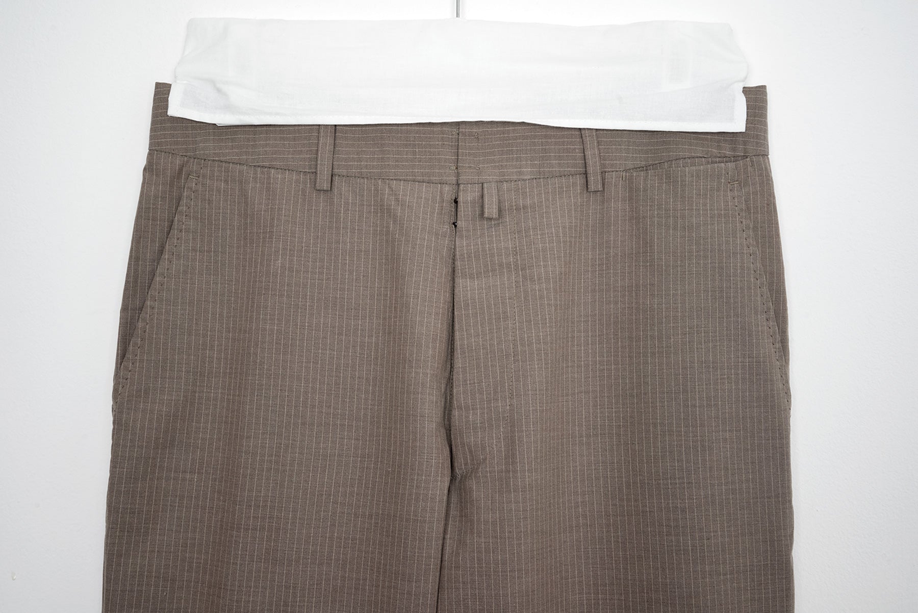 2002 S/S ANATOMIC TROUSERS IN STRIPED COTTON