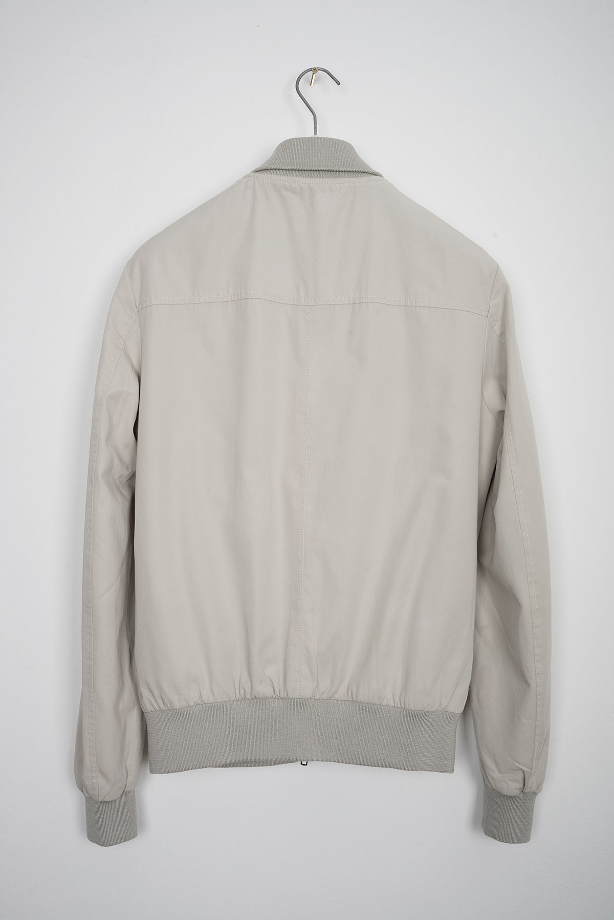 2008 S/S COTTON BOMBER JACKET WITH SUEDE INSERTS