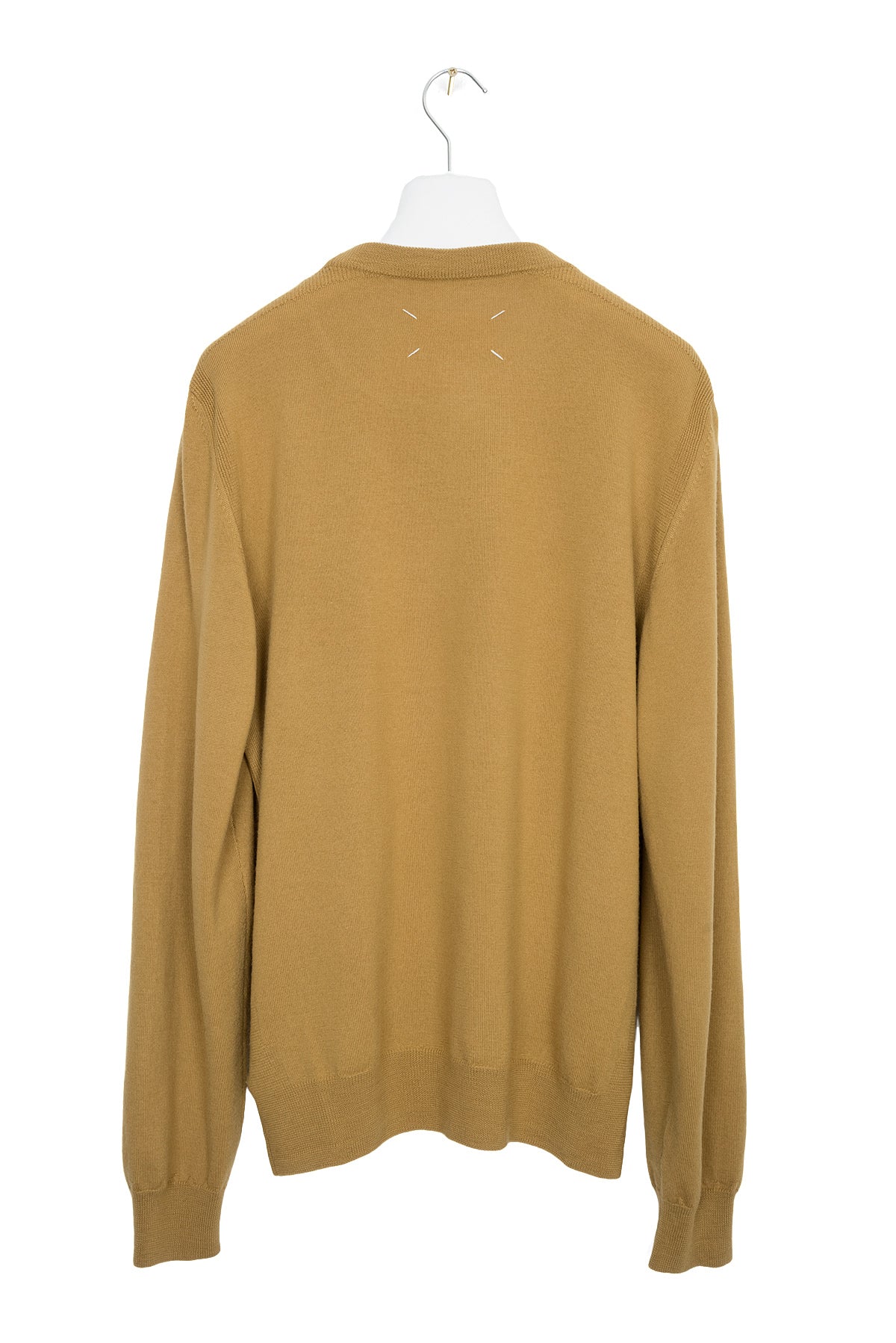 2008 A/W CREWNECK SWEATER WITH RIBBING DETAILS IN FINEST WOOL