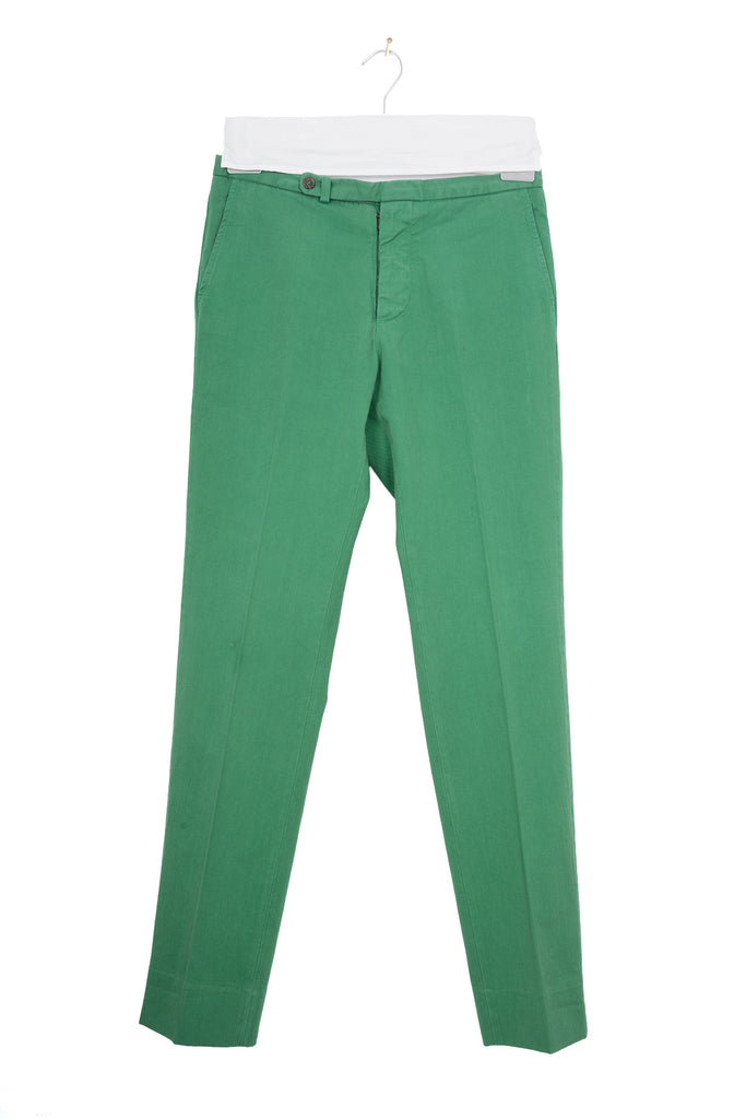 2007 A/W GREEN COTTON TROUSERS