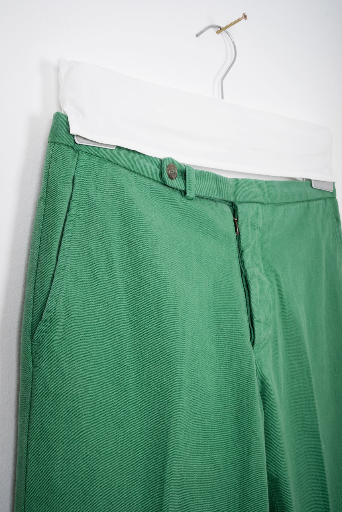 2007 A/W GREEN COTTON TROUSERS