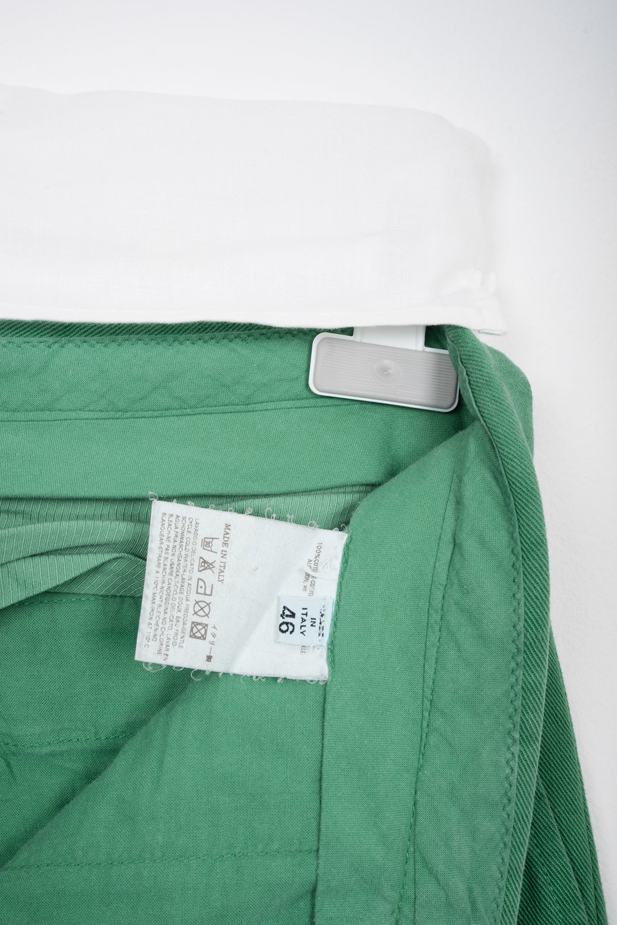 2007 A/W GREEN COTTON TROUSERS