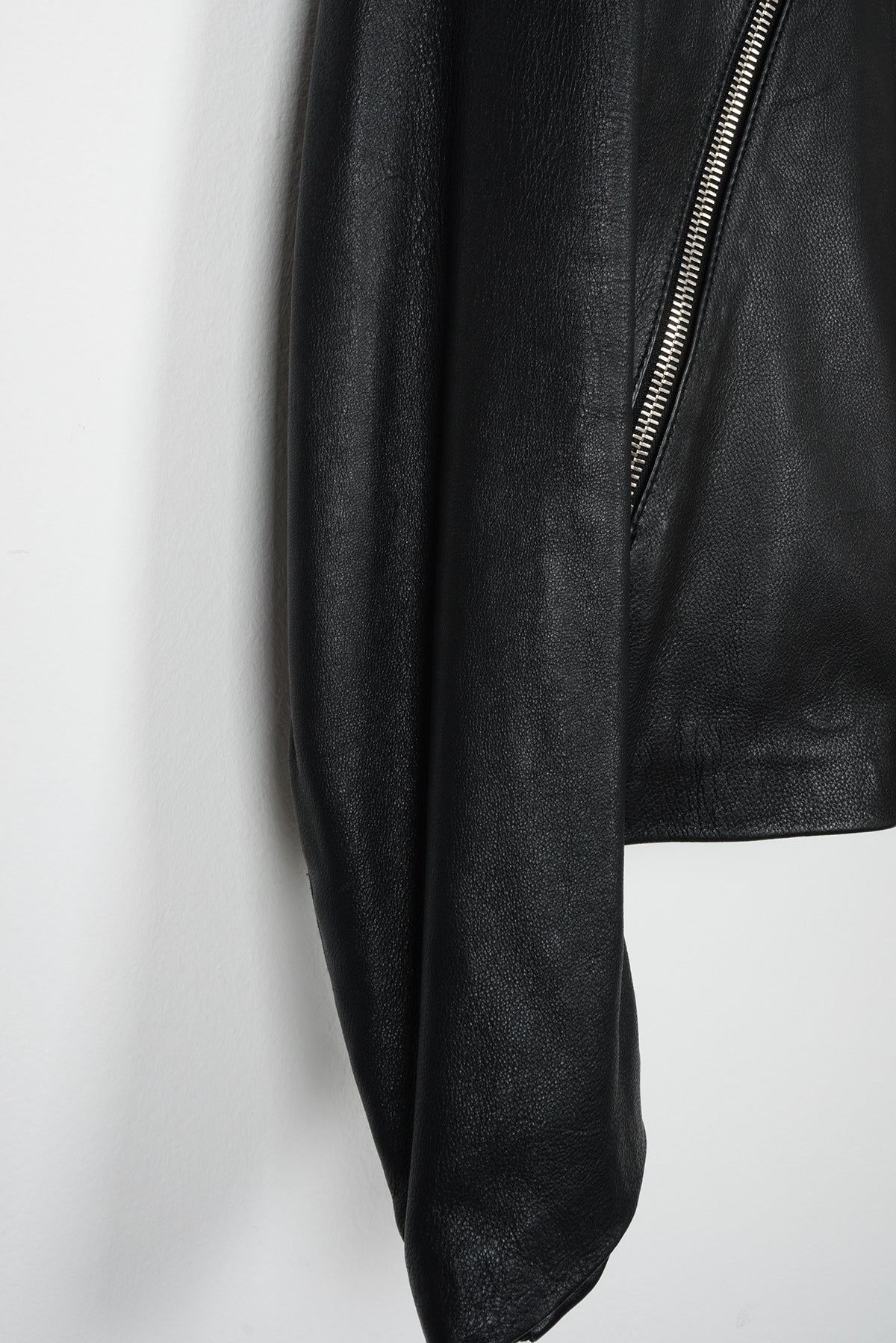2006 A/W BLACK 5-ZIP RIDER JACKET IN DEERSKIN LEATHER
