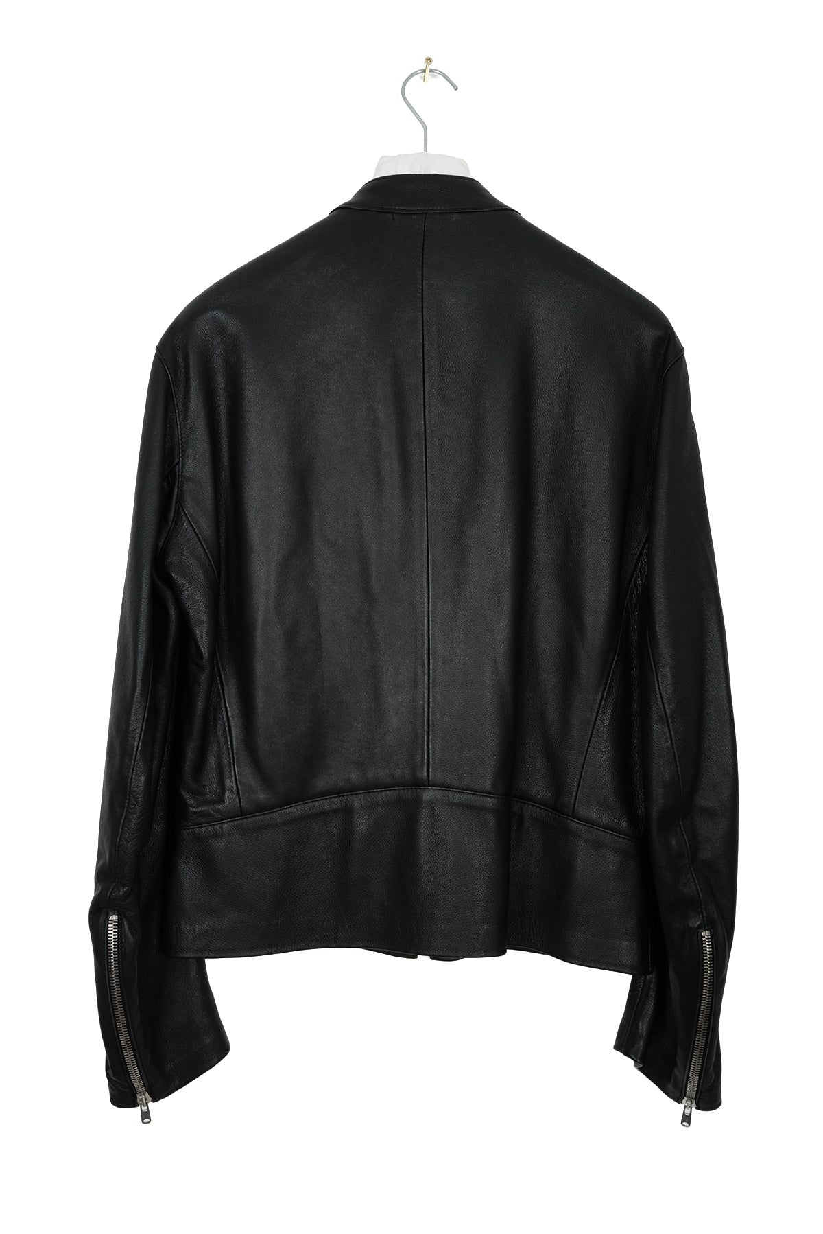 2006 A/W BLACK 5-ZIP RIDER JACKET IN DEERSKIN LEATHER